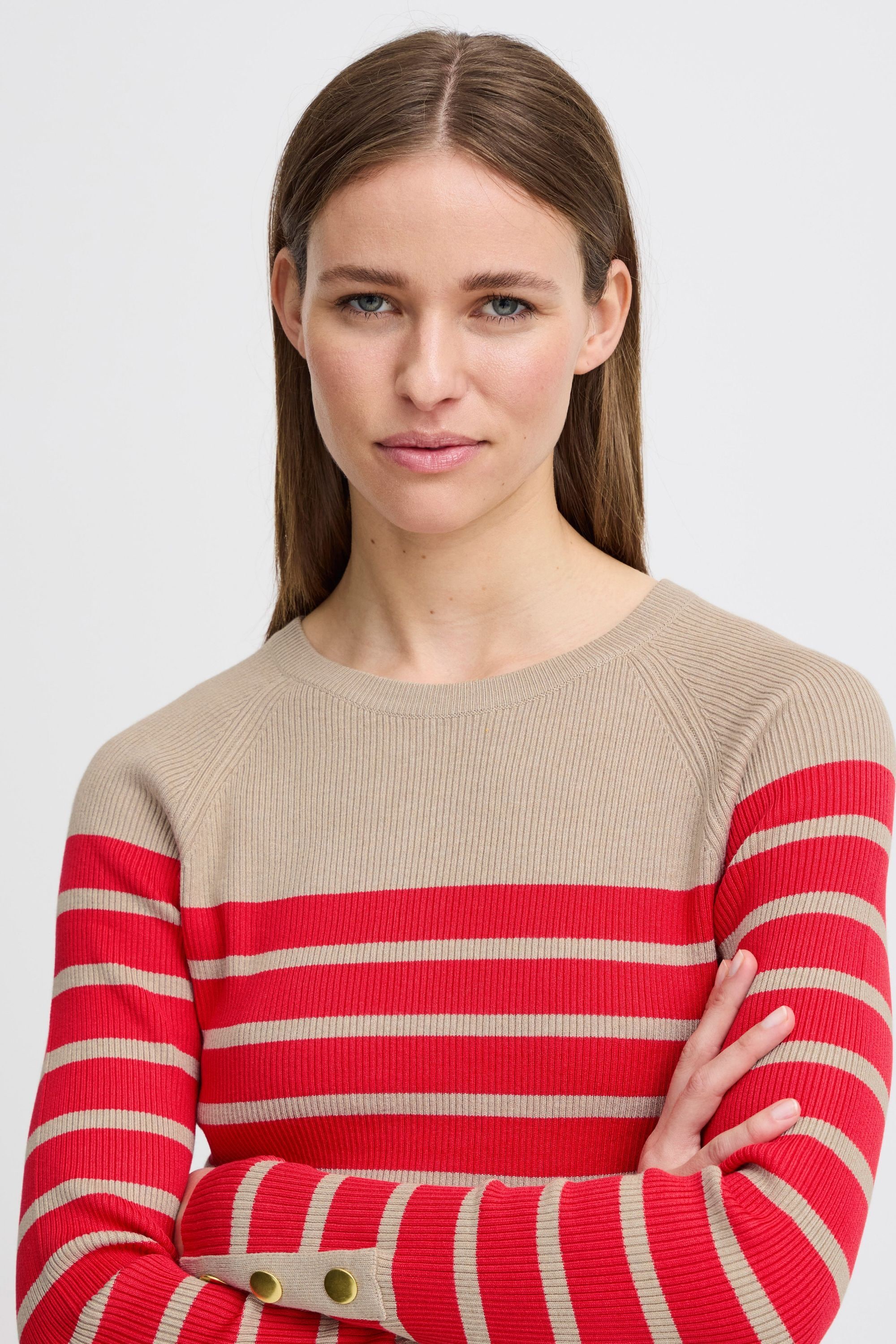 b.young Strickfleece-Pullover »Strickpullover BYMMMORLA SLIM RAGLAN -«