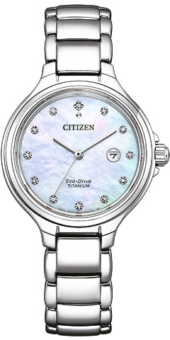 Citizen Titanuhr »EW2680-84D«, Armbanduhr, Damenuhr, Solar