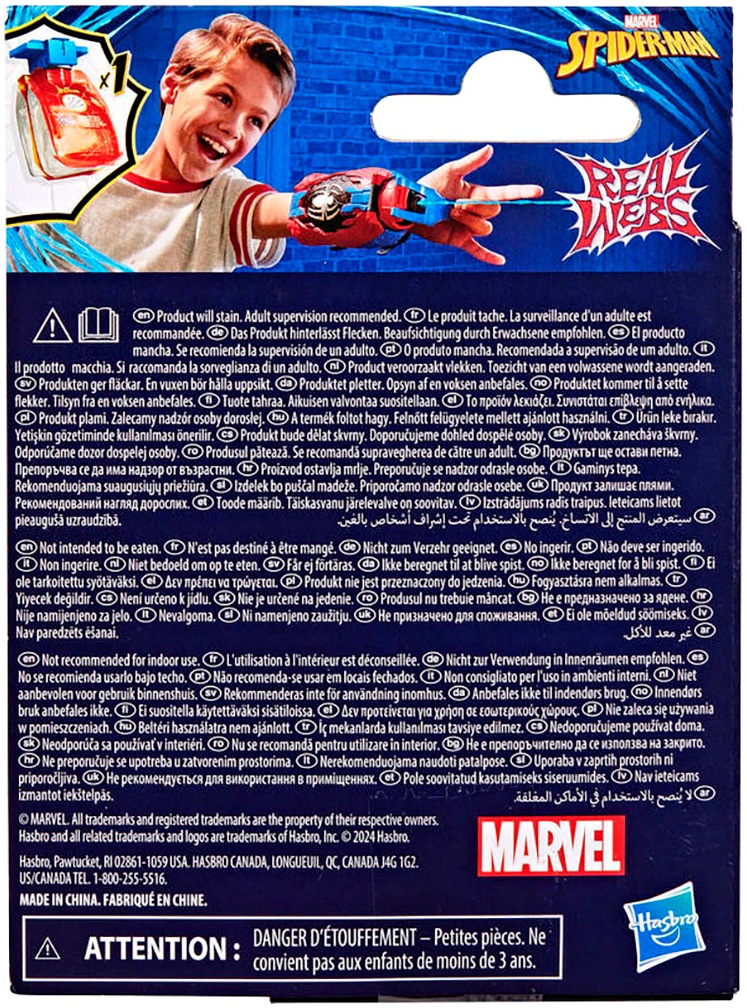 Hasbro Blaster »Marvel Spider-Man Real Webs Fluid Nachfüllpack«