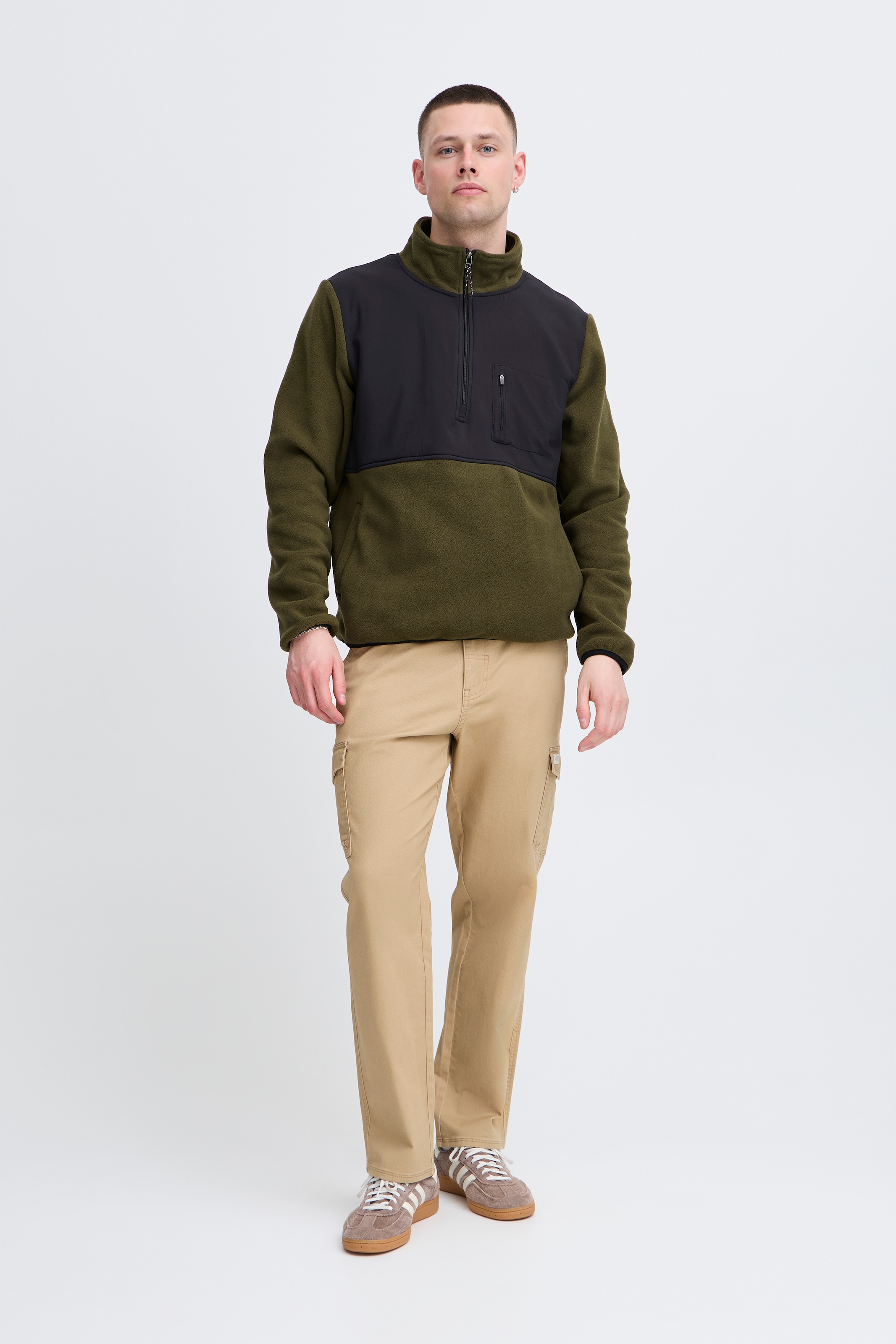 Blend Fleecepullover »BHMARIO Sweatshirt halfzipp«
