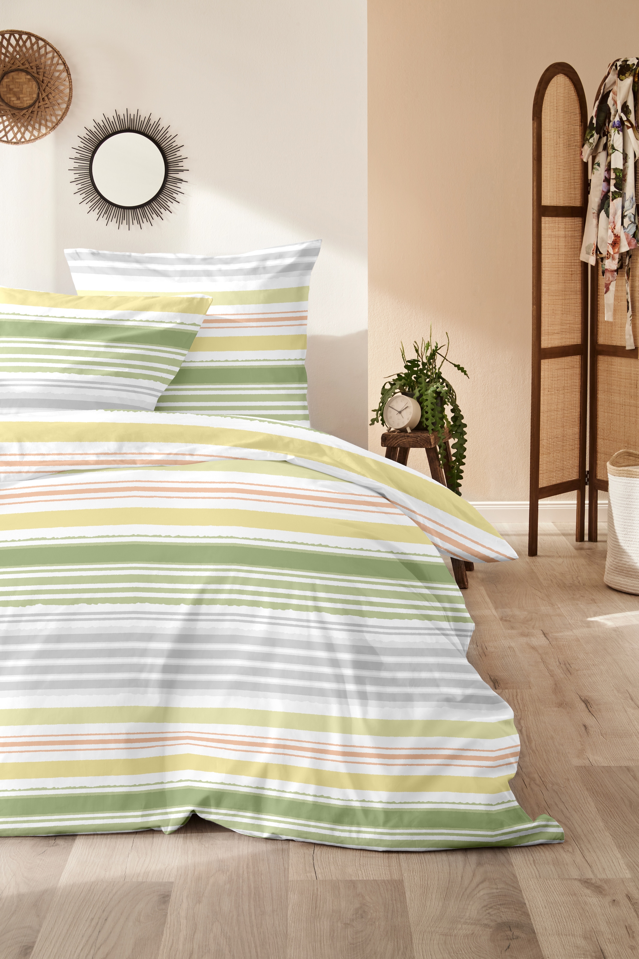 Primera Bettwäsche »Renforce-Bettwäsche Fresh stripe«, mit Streifen