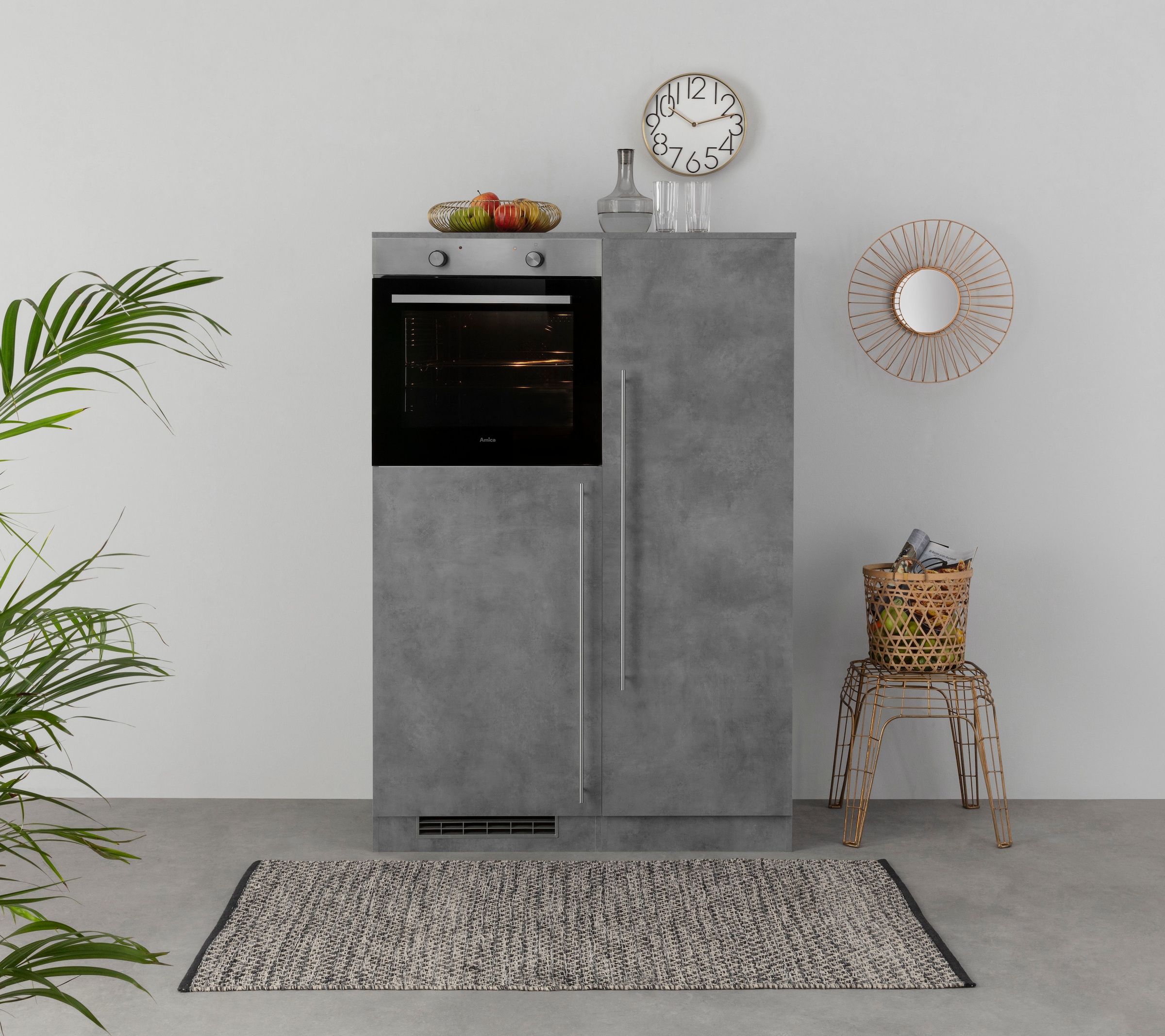 wiho Küchen Küche »Chicago«, Back-/Kühlmodul, wahlweise mit E-Geräten, Breite 110 cm