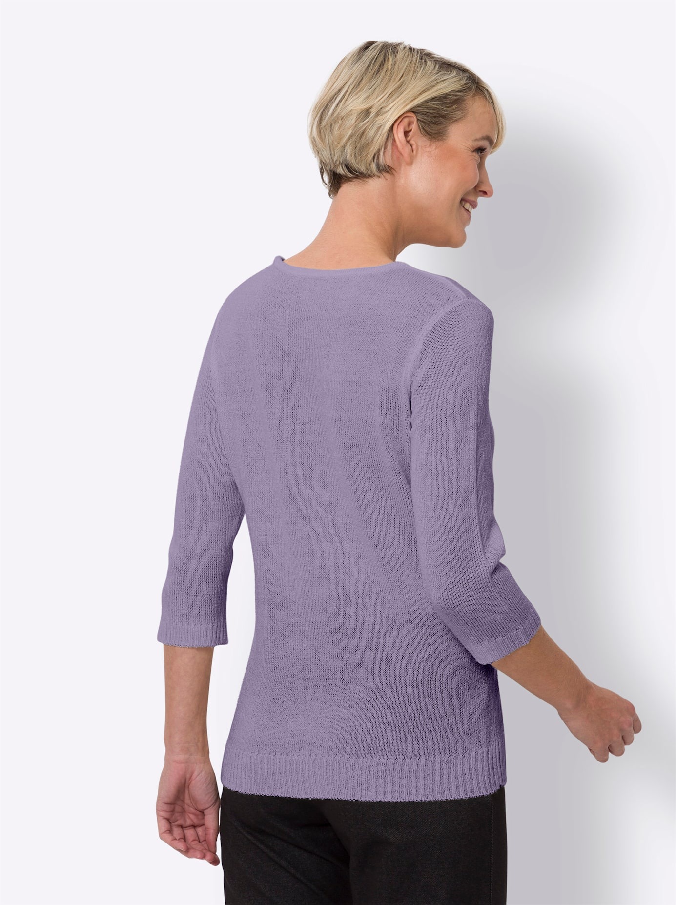 Classic Basics 3/4 Arm-Pullover »Rundhals-Pullover«