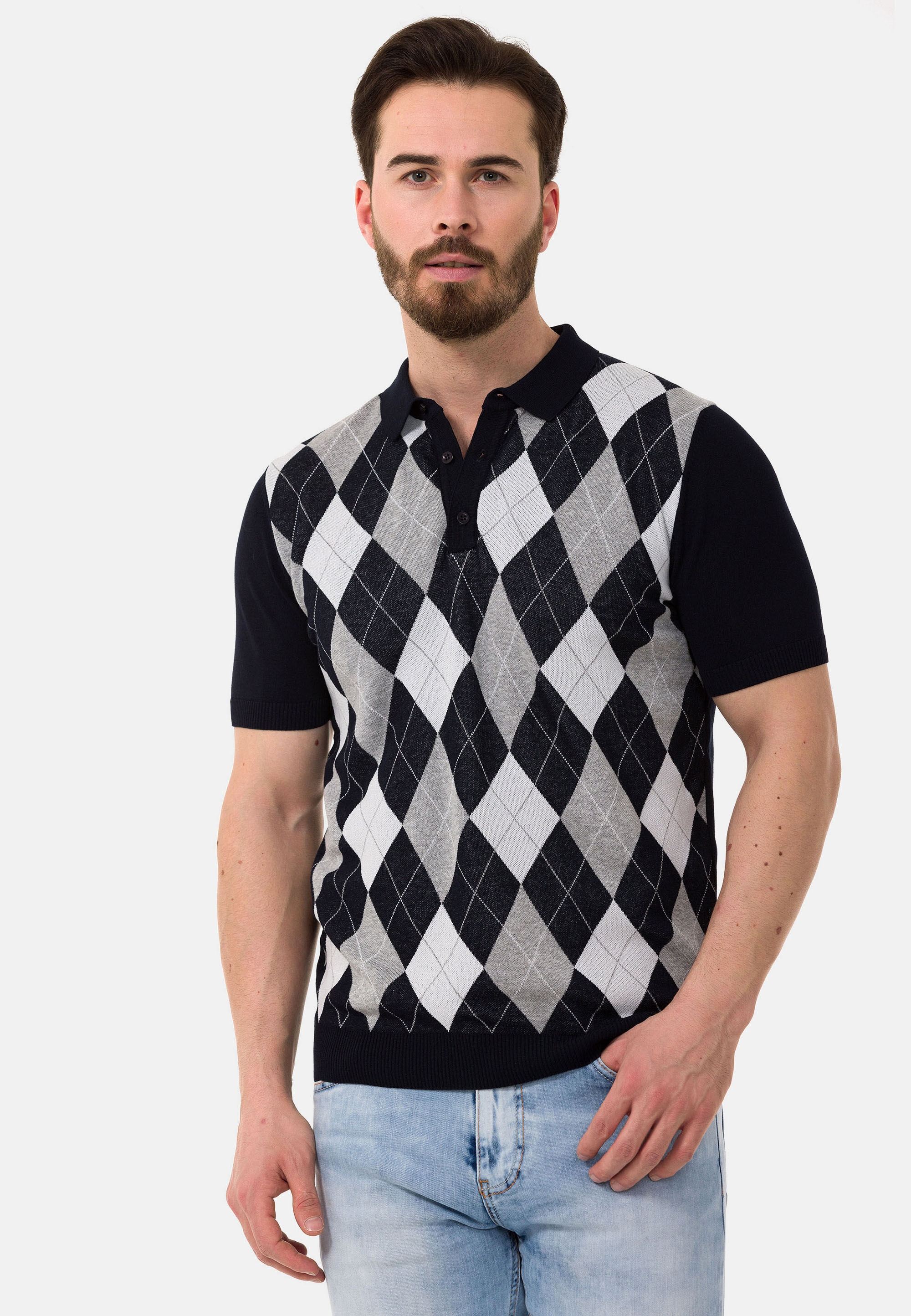 Cipo & Baxx T-Shirt »CT753« gerade geschnitten