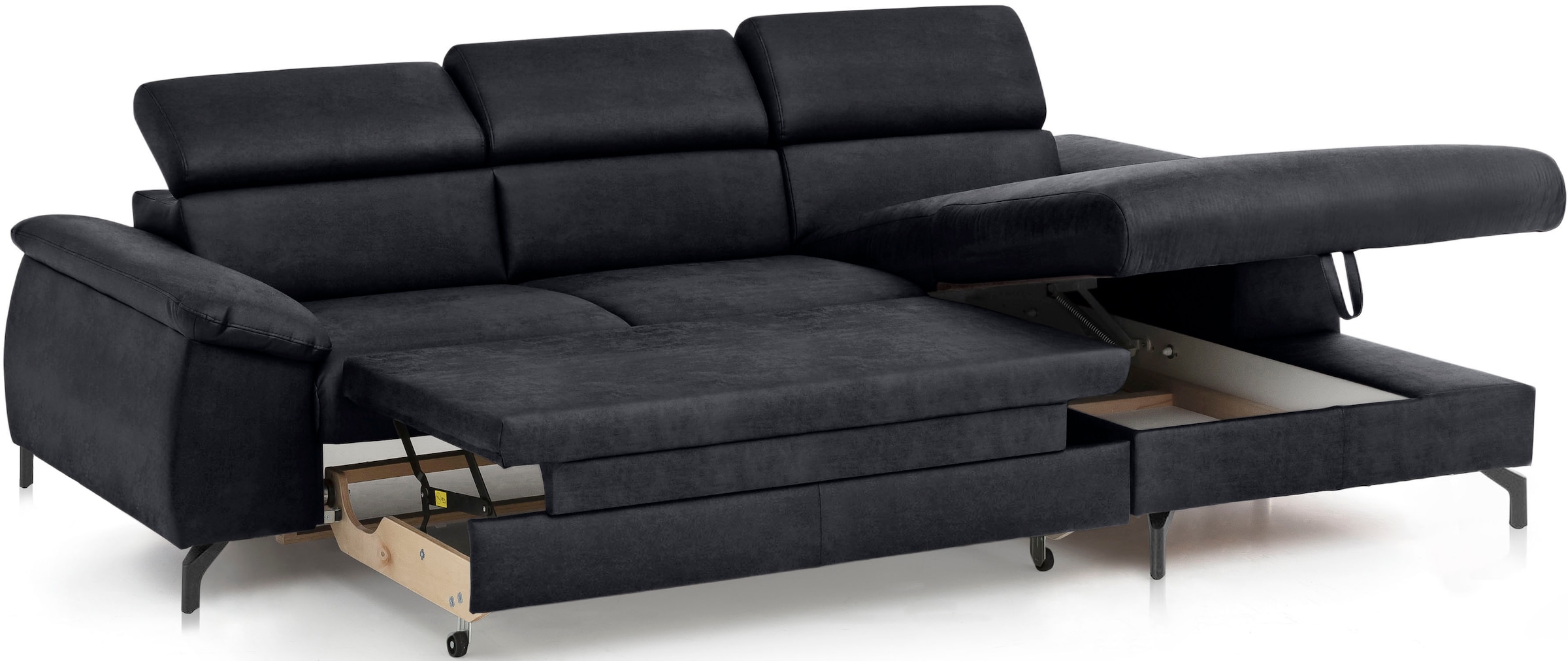 COTTA Ecksofa »Kitty L-Form«, mit Kopfteilverstellung, wahlweise mit Bettfunktion & Bettkasten