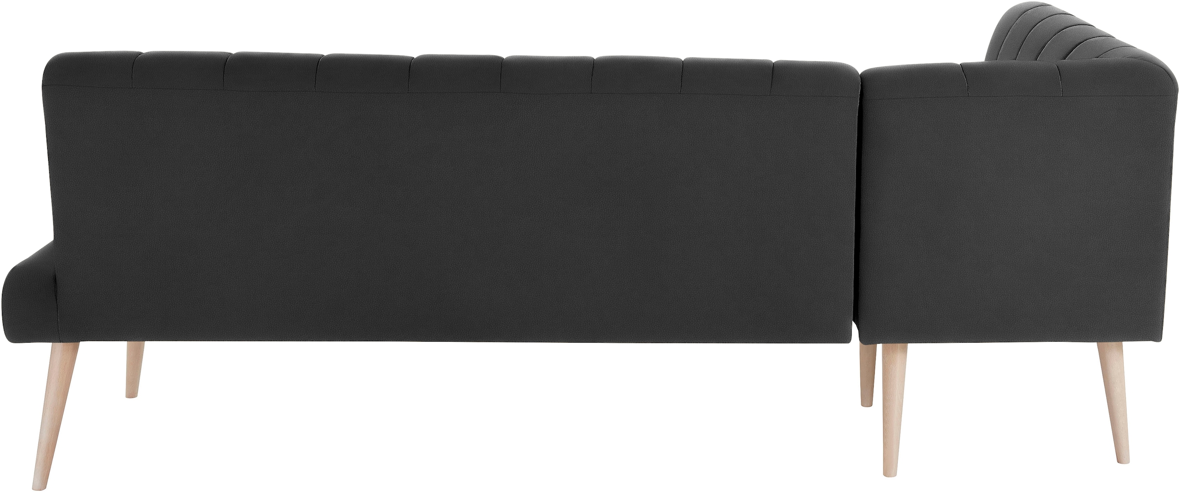exxpo - sofa fashion Eckbank »Costa, moderne Rückensteppung, bequem und elegant, hoher Holzfuß« hochwertig verarbeitet, Frei im Raum stellbar
