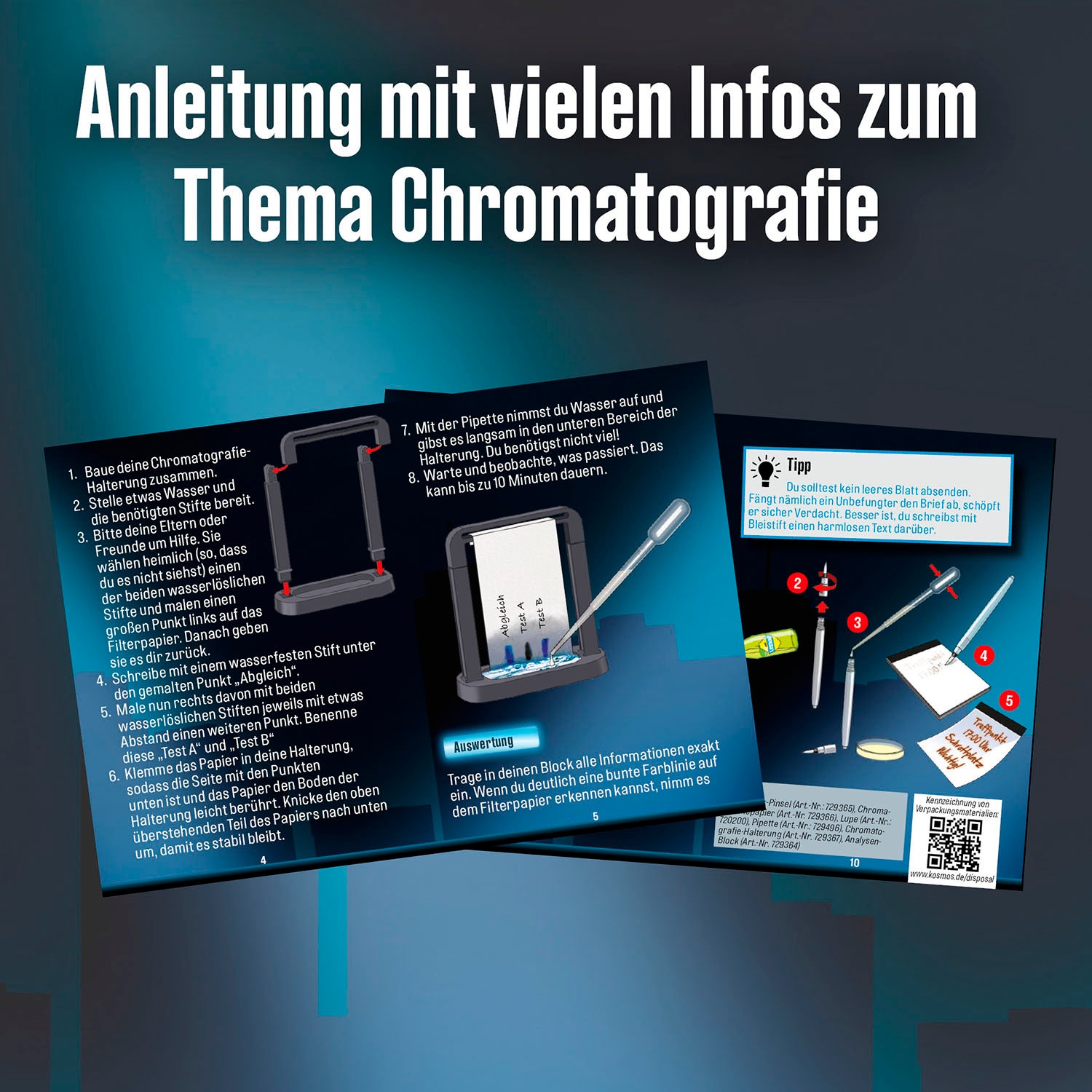 Kosmos Experimentierkasten »Die drei ??? Schrift-Labor«