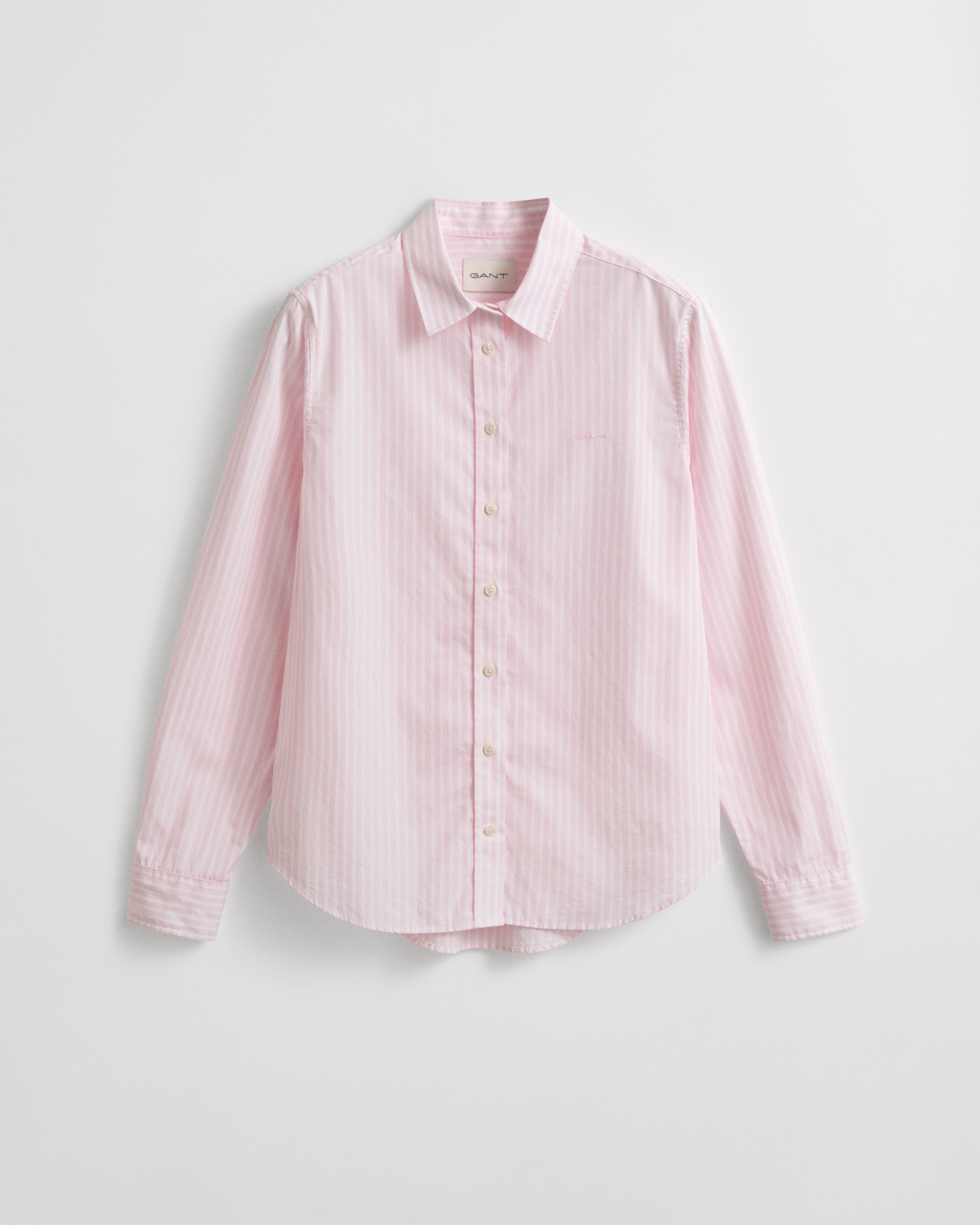 Gant Hemdbluse »REG POPLIN STRIPED SHIRT«, mit einer kleinen Logostickerei auf der Brust