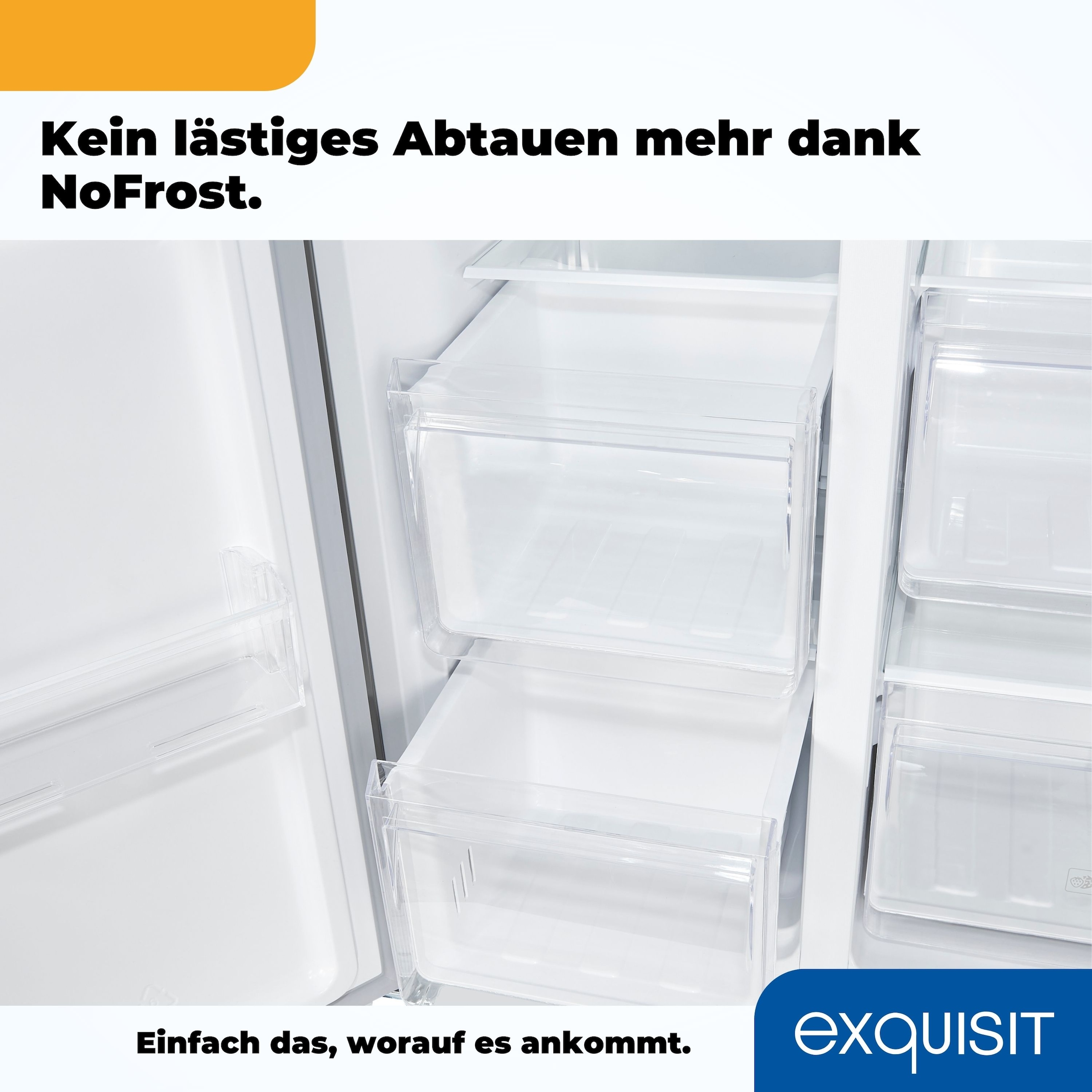 exquisit Side-by-Side »SBS520-CF-040E inoxlook«