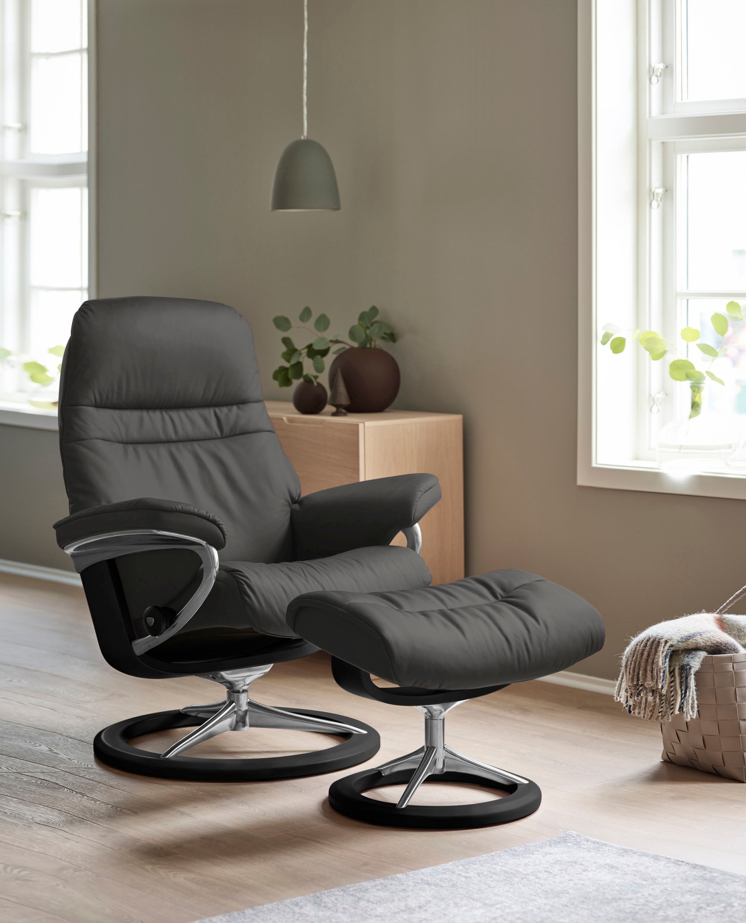 Stressless® Relaxsessel »Sunrise«, mit Signature Base, Größe M, Gestell Schwarz