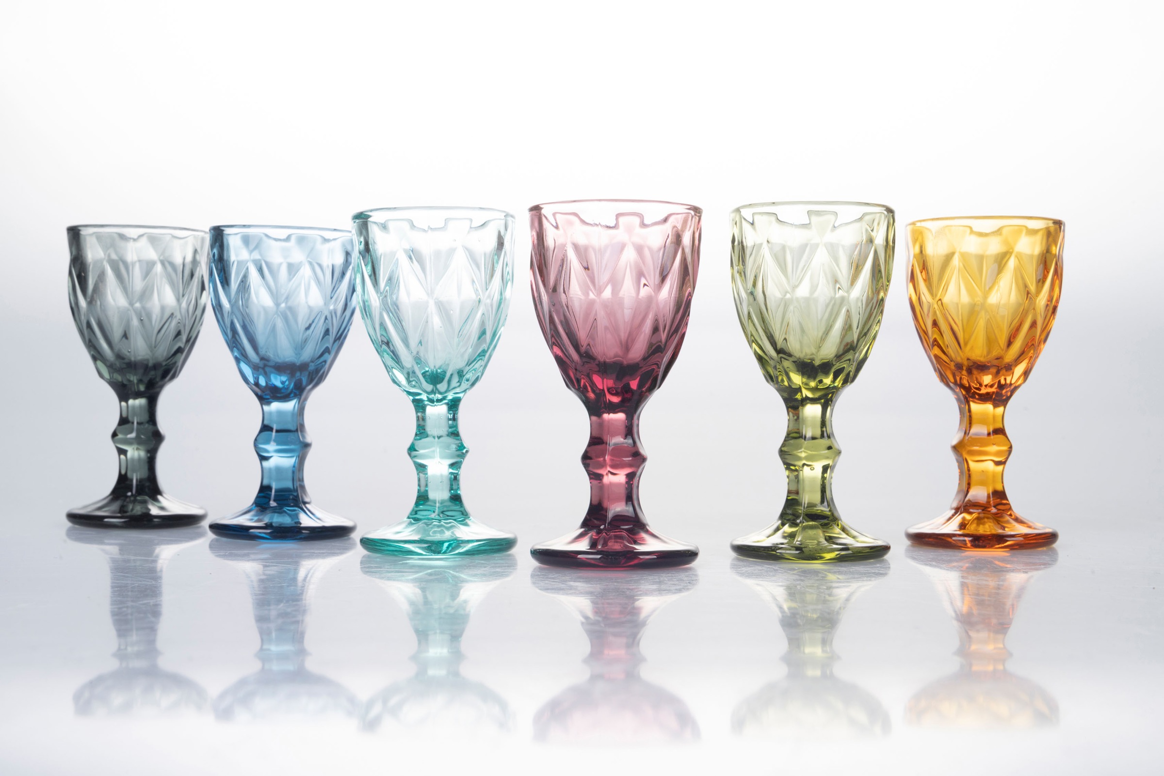 Villa d'Este Likörglas »Prisma«, (Set, 6 tlg.), Gläser-Set, 6-teilig, Inhalt 45 ml