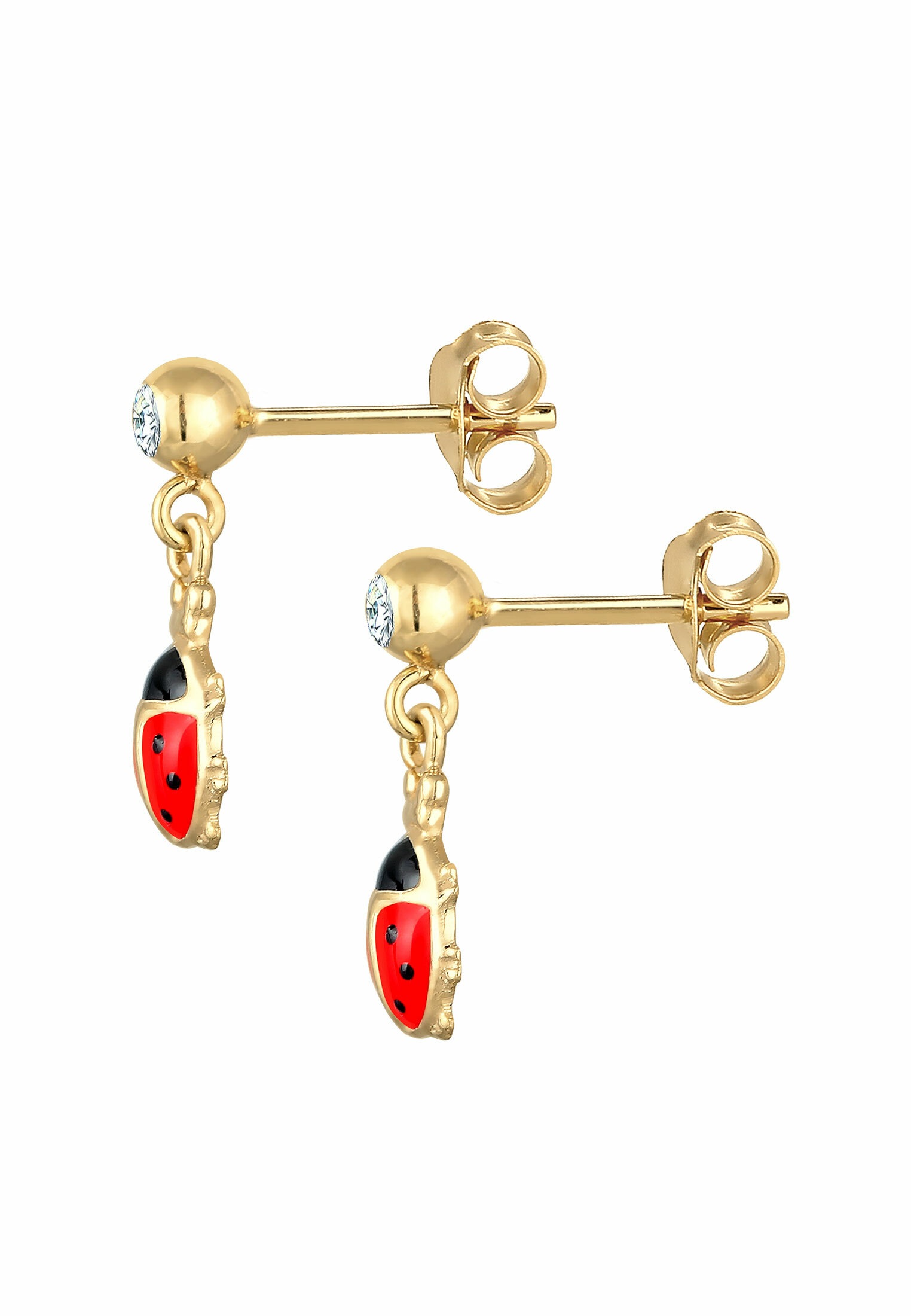 Elli Paar Ohrstecker »Ohrringe Kinder Marienkäfer Glückssymbol 925 Silber«