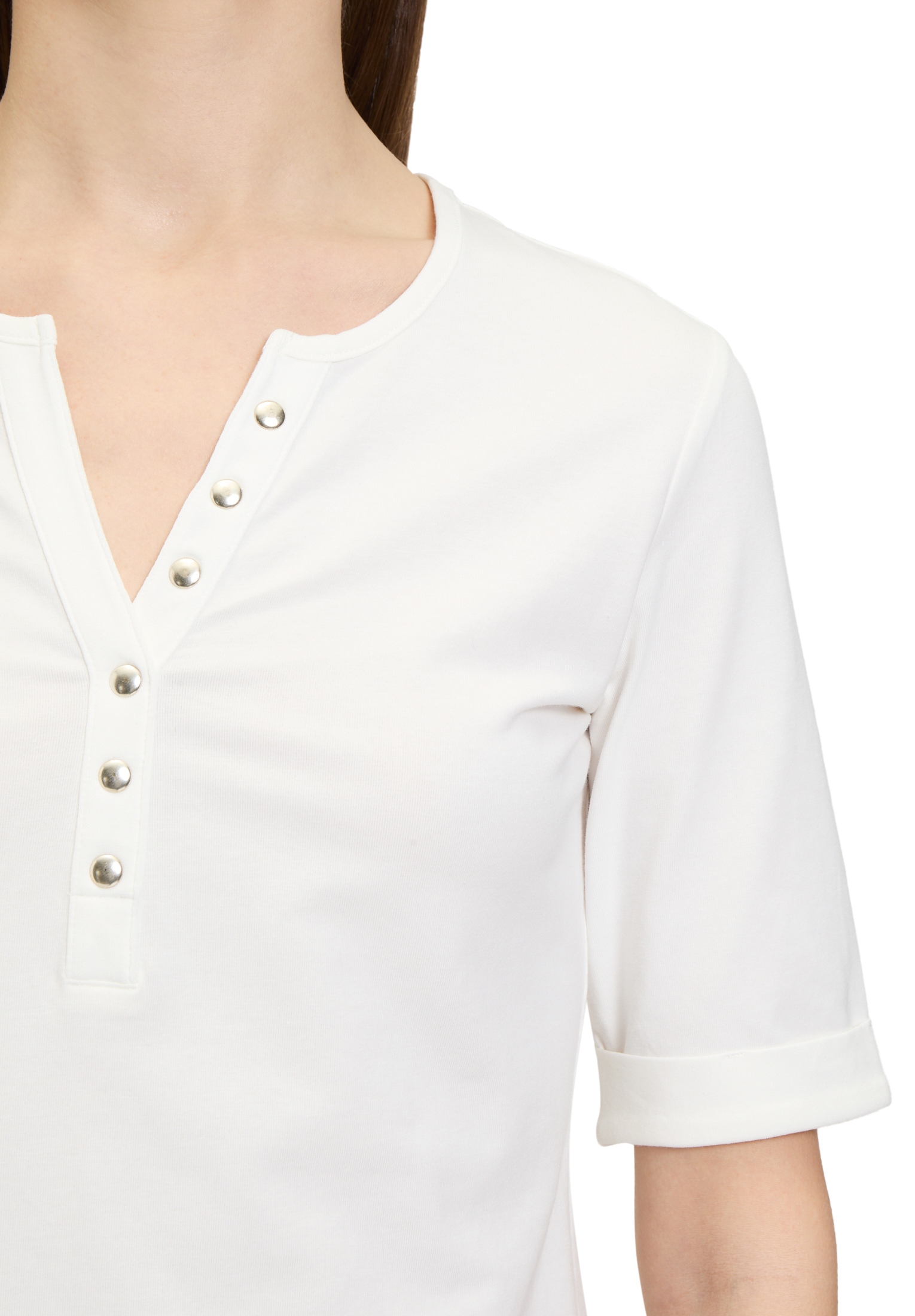 Betty Barclay T-Shirt »Basic Shirt mit Knöpfen«