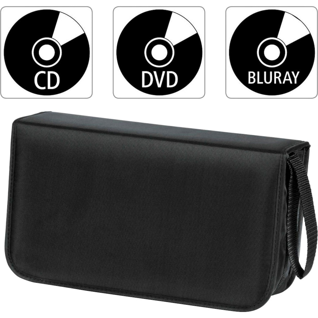 Hama DVD-Hülle »CD Tasche, mit Hüllen zur Aufbewahrung von 120 CDs, DVDs und Blue-Rays«