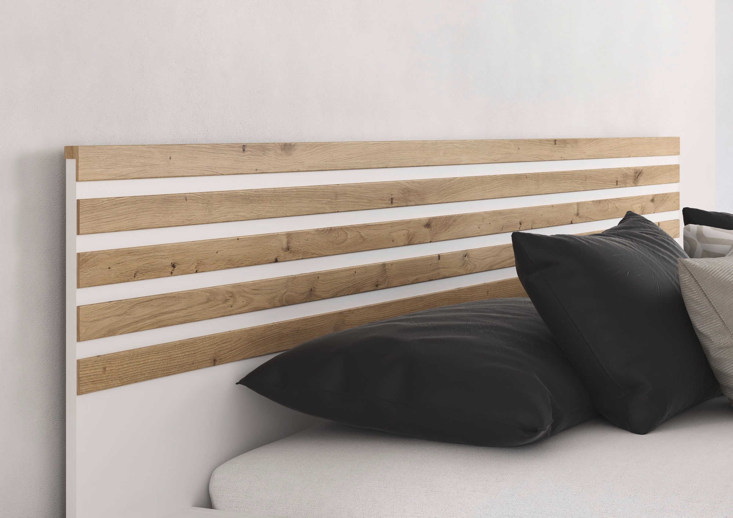 rauch Schlafzimmer-Set »Komplettzimmer Komplettschlafzimmer Komplett Set LAMELLA« Set, Schrank 226cm Bett 160/180cm in 3 Ausstattungen BASIC/CLASSIC/PREMIUM, 4 tlg. tlg.