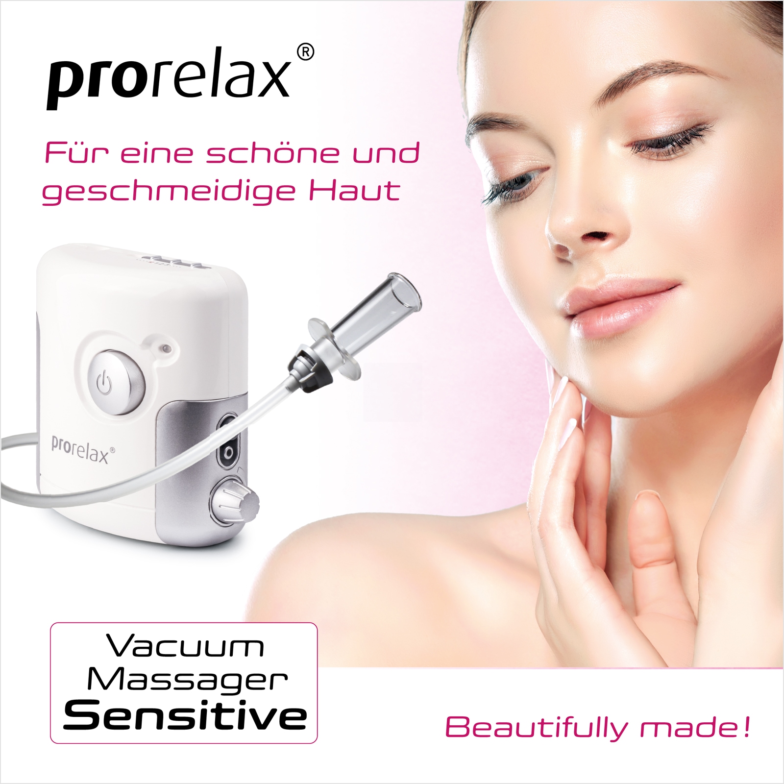 prorelax Vakuum-Massager »85637 Sensitive«, Akku-& Netzbetrieb