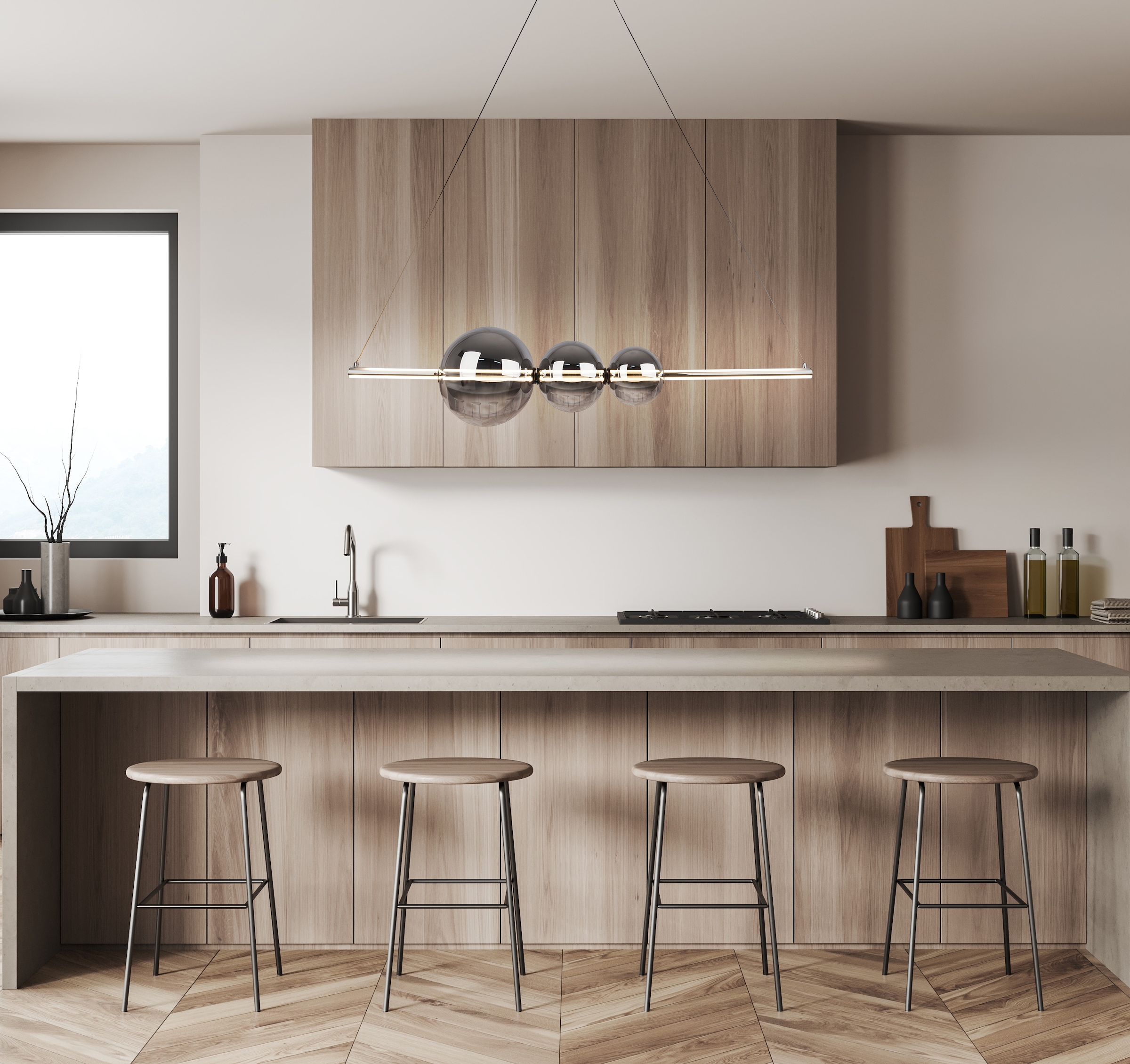 näve LED Pendelleuchte »NOVA«, Leuchtmittel LED-Modul | LED fest integriert, Dimmbar