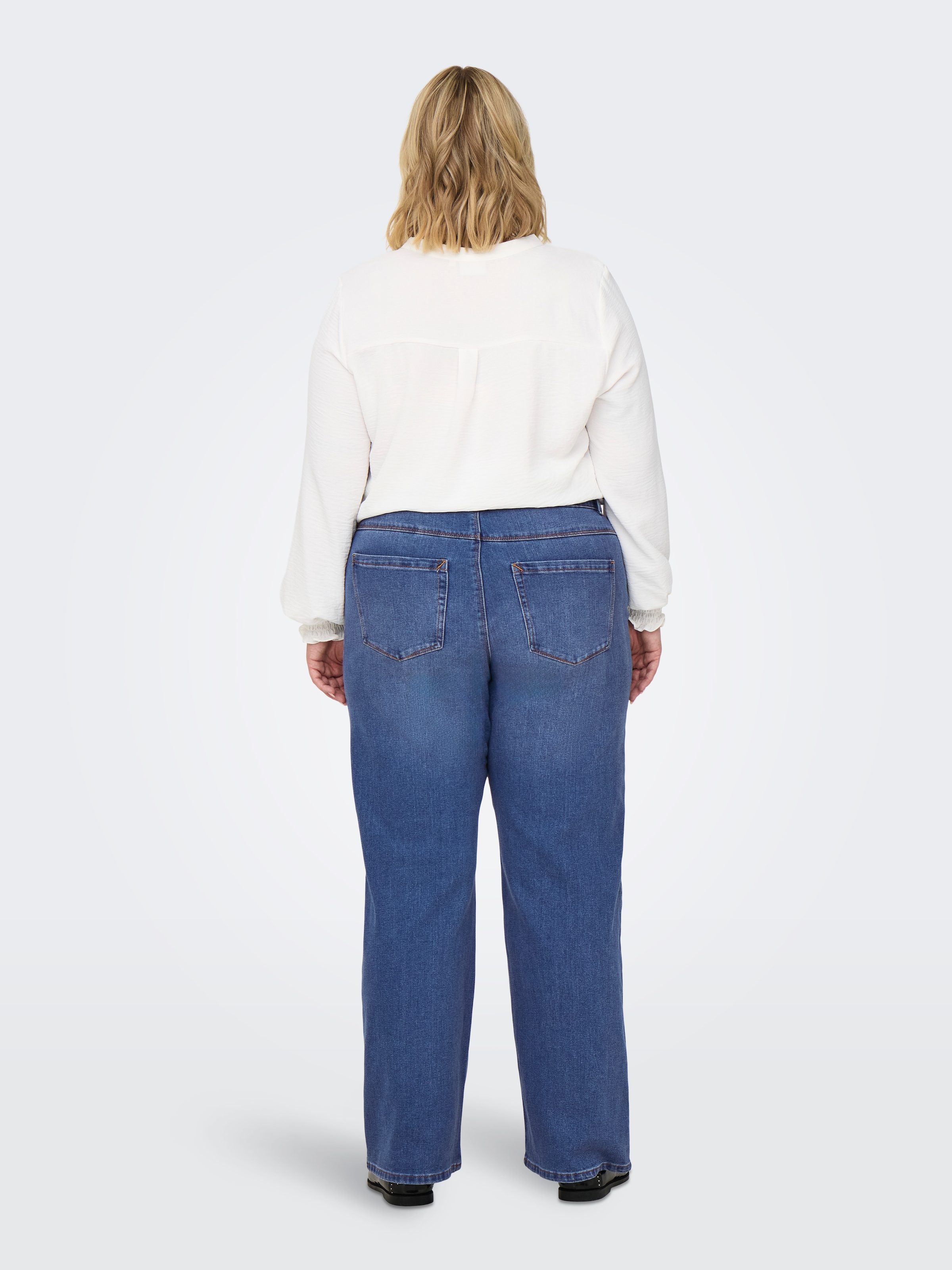 ONLY CARMAKOMA High-waist-Jeans »CARSNOW HW WIDE DNM JEANS PIM MBD NOOS«