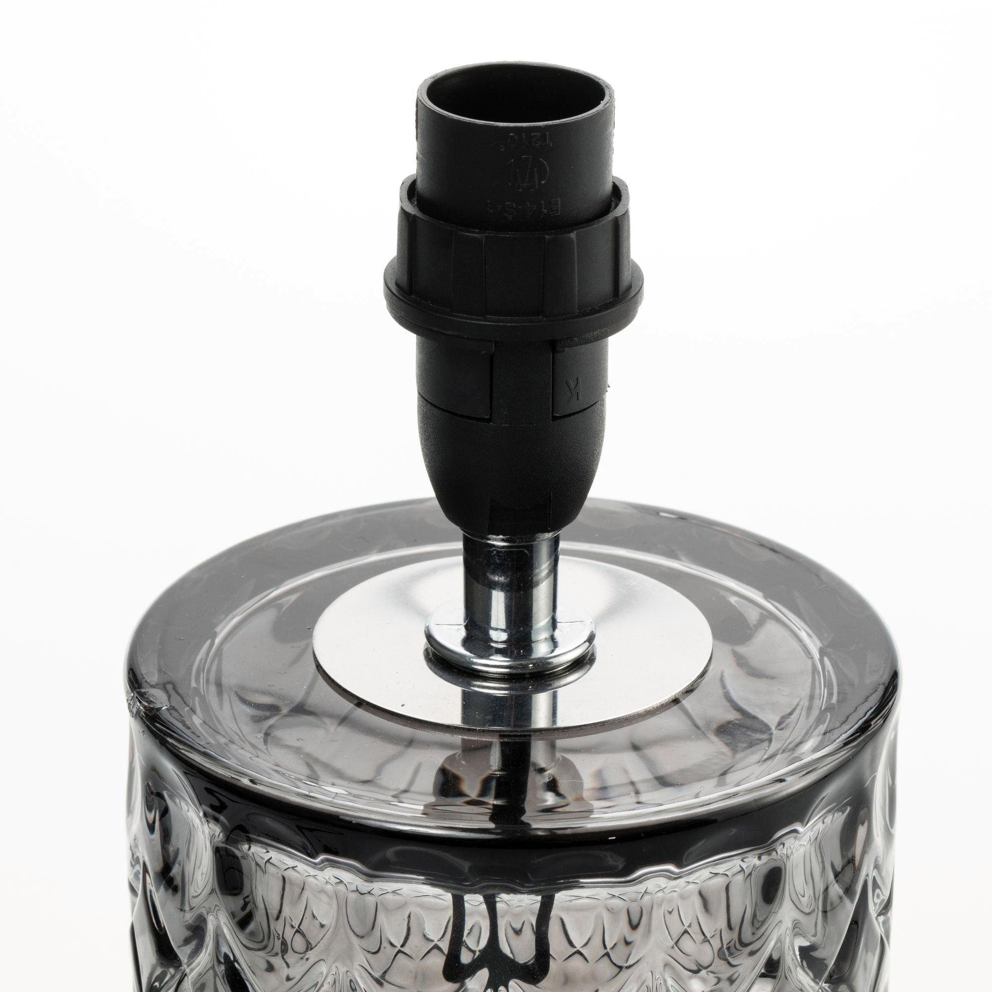 Pauleen Tischleuchte »Crystal Glow«, 1 flammig, Leuchtmittel E14 | ohne Leuchtmittel, E14, max. 20W E14, schwarz/grau, 230V, Stoff/Glas