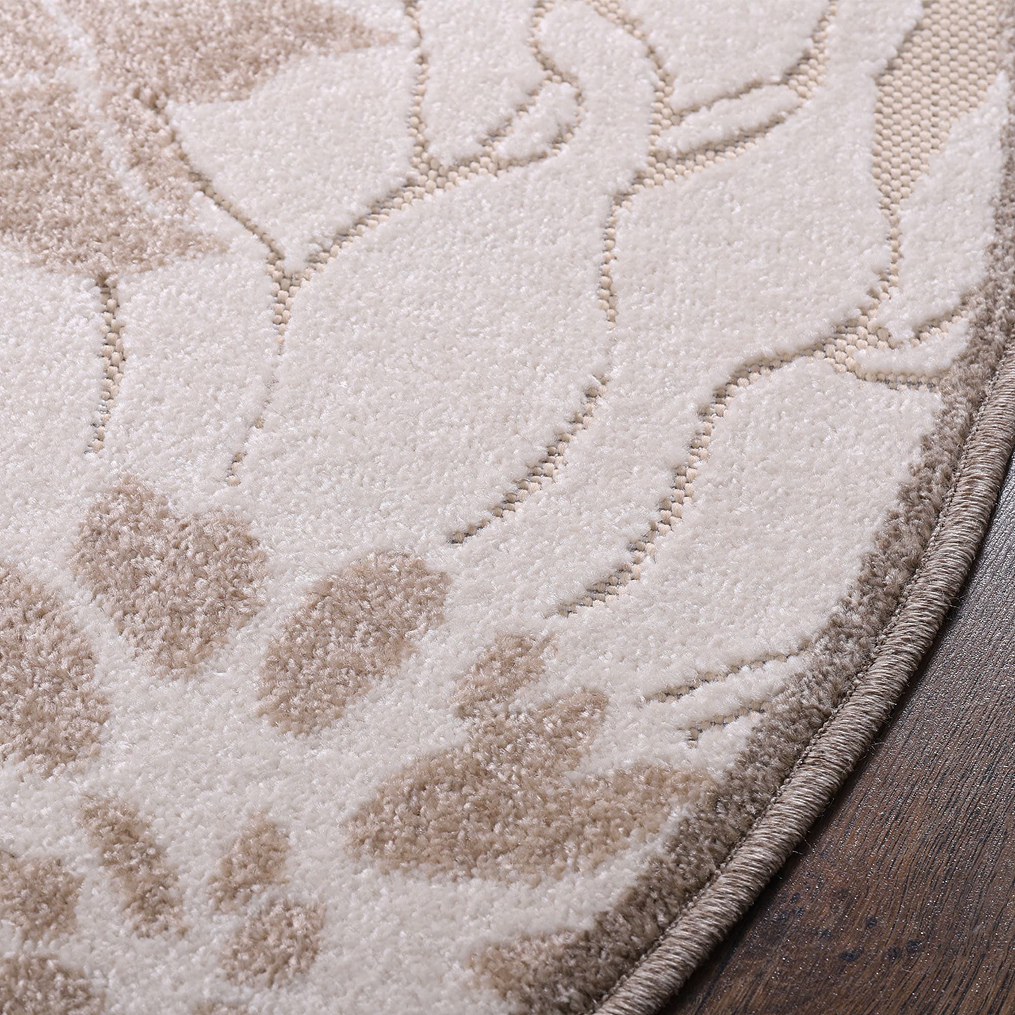 Sanat Teppich »Floral 2 Outdoor« rund 6 mm Höhe In- und Outdoor geeignet, florales Design, Balkon, Terasse