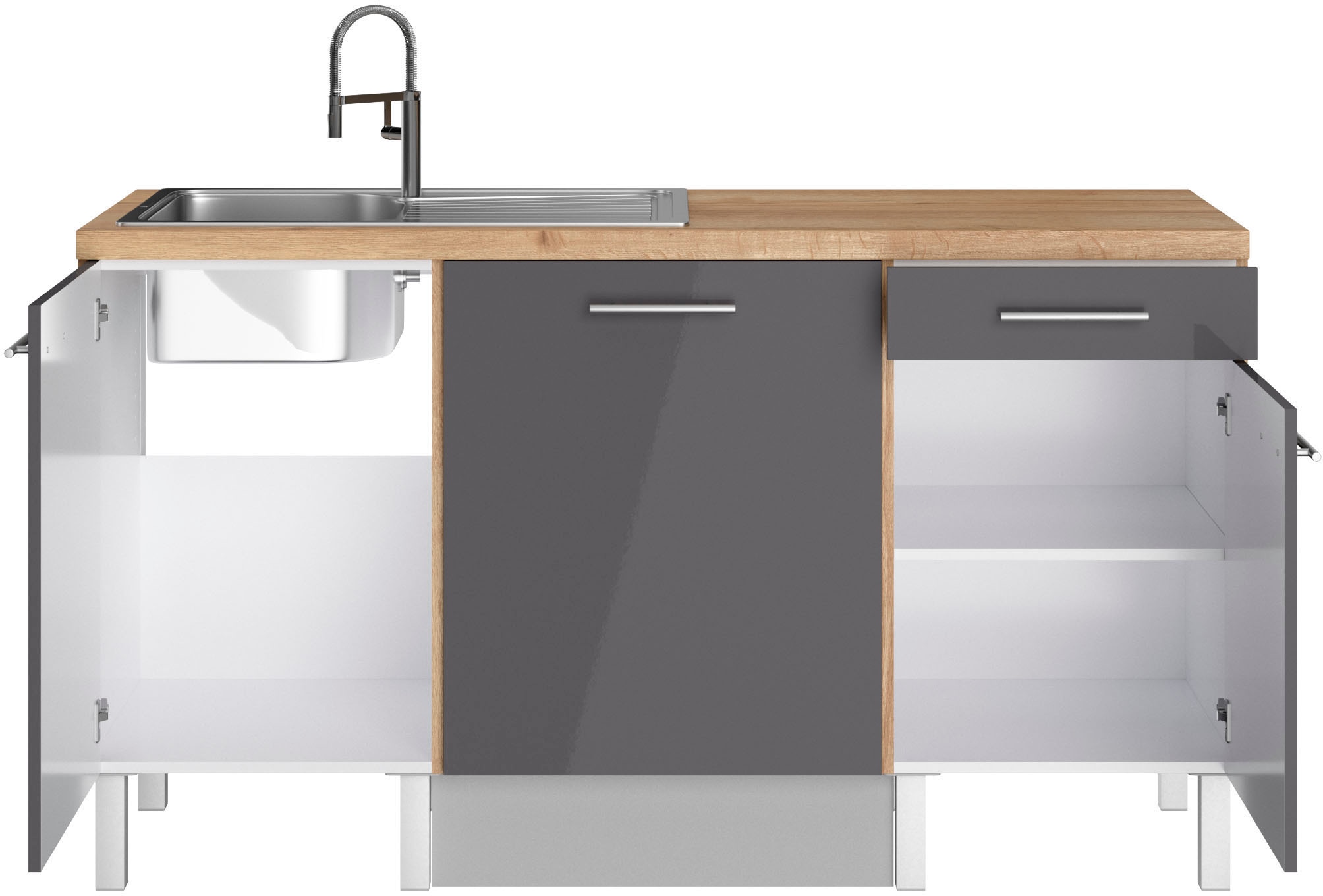OPTIFIT Pantryküche »Lilly«, Breite 160 cm, wahlweise mit E-Geräten