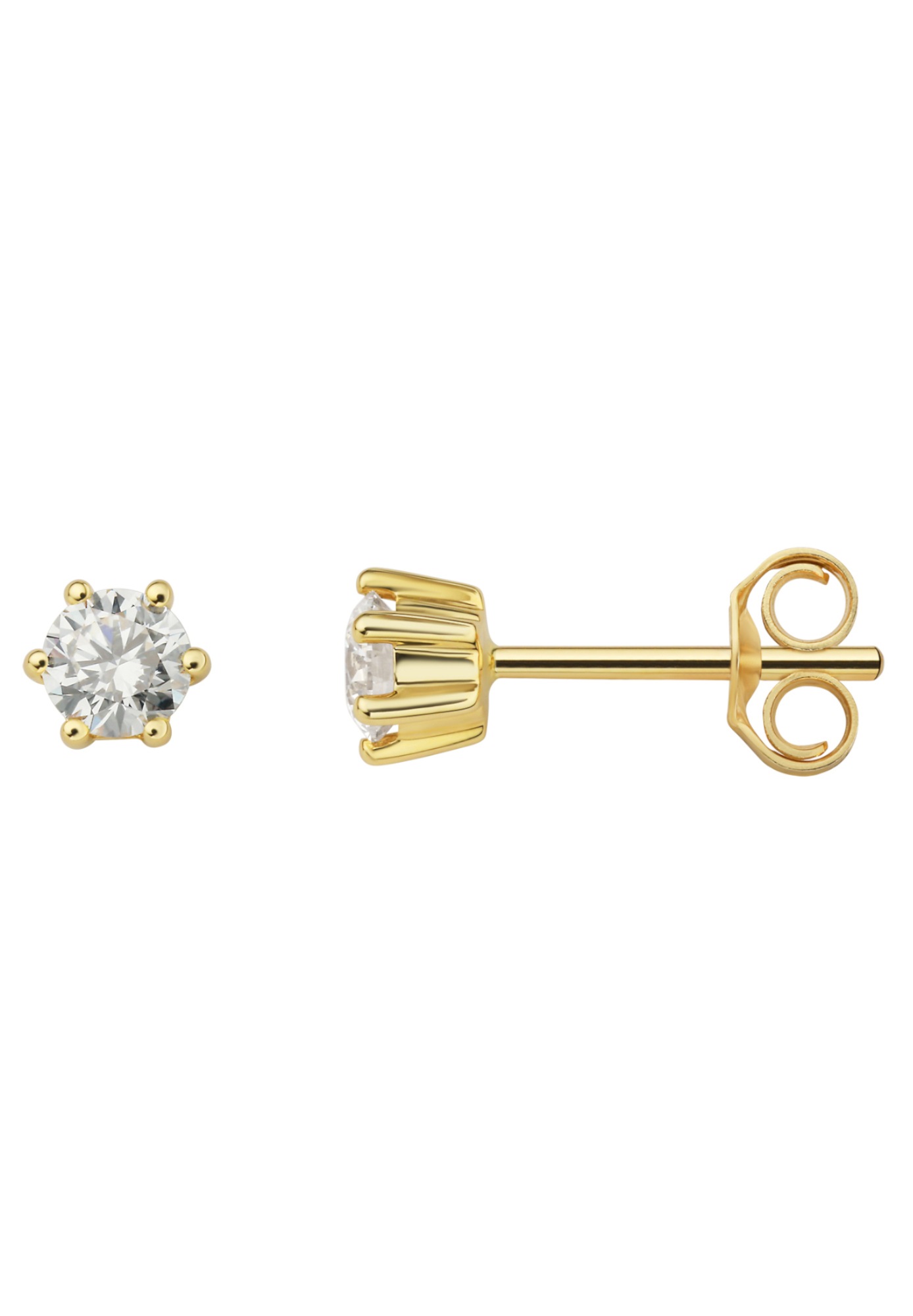 ONE ELEMENT Paar Ohrstecker »0.4 ct Diamant Brillant Ohrringe  Ohrstecker aus 585 Gelbgold«