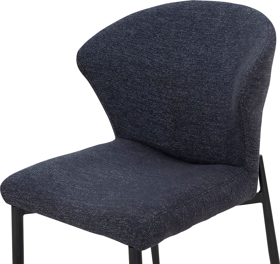 SalesFever Esszimmerstuhl »Dallas 2er-Set«, (Set), 2 St., Strukturstoff, mit Metallgestell, B 63, H 87, T 56 cm