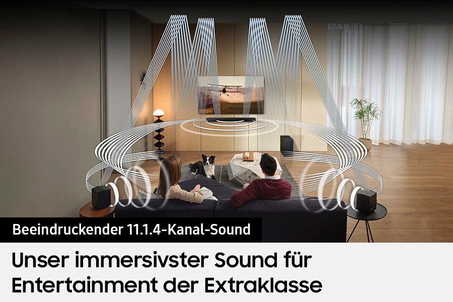 Samsung Soundbar »HW-Q995GC«, Gratis dazu:48 Mon.Garantie im Wert von 39,99€; 4.0.2 Rücklautsprecher