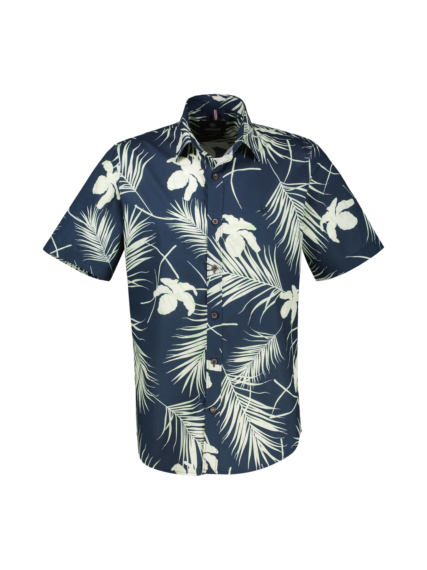 LERROS Kurzarmhemd »LERROS Kurzärmeliges Herrenhemd, Hawaiian-Style«