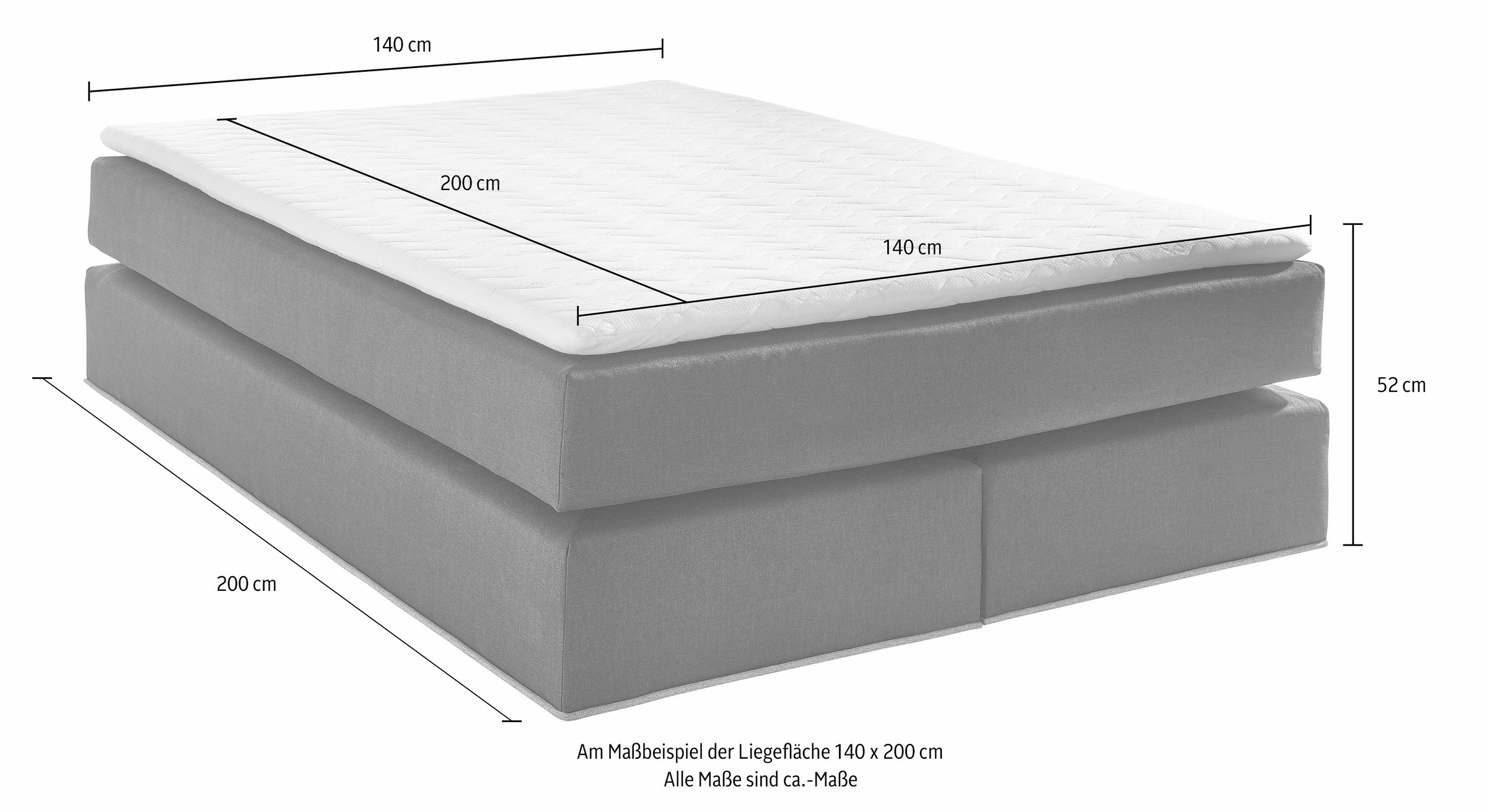 COLLECTION AB Boxspringbett inklusive Topper