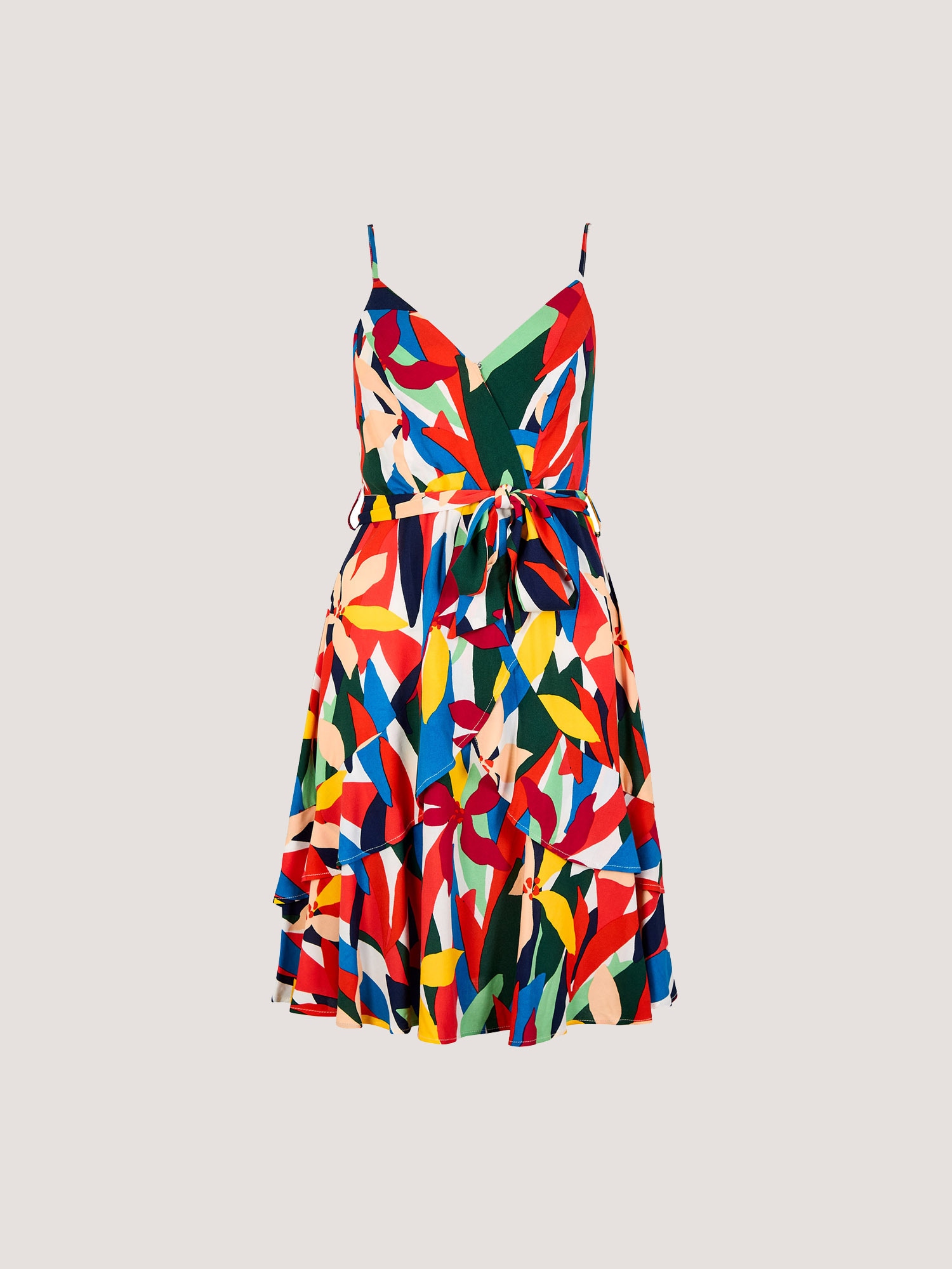 Apricot Druckkleid »Mini-Kleid« mit Stufenschnitt