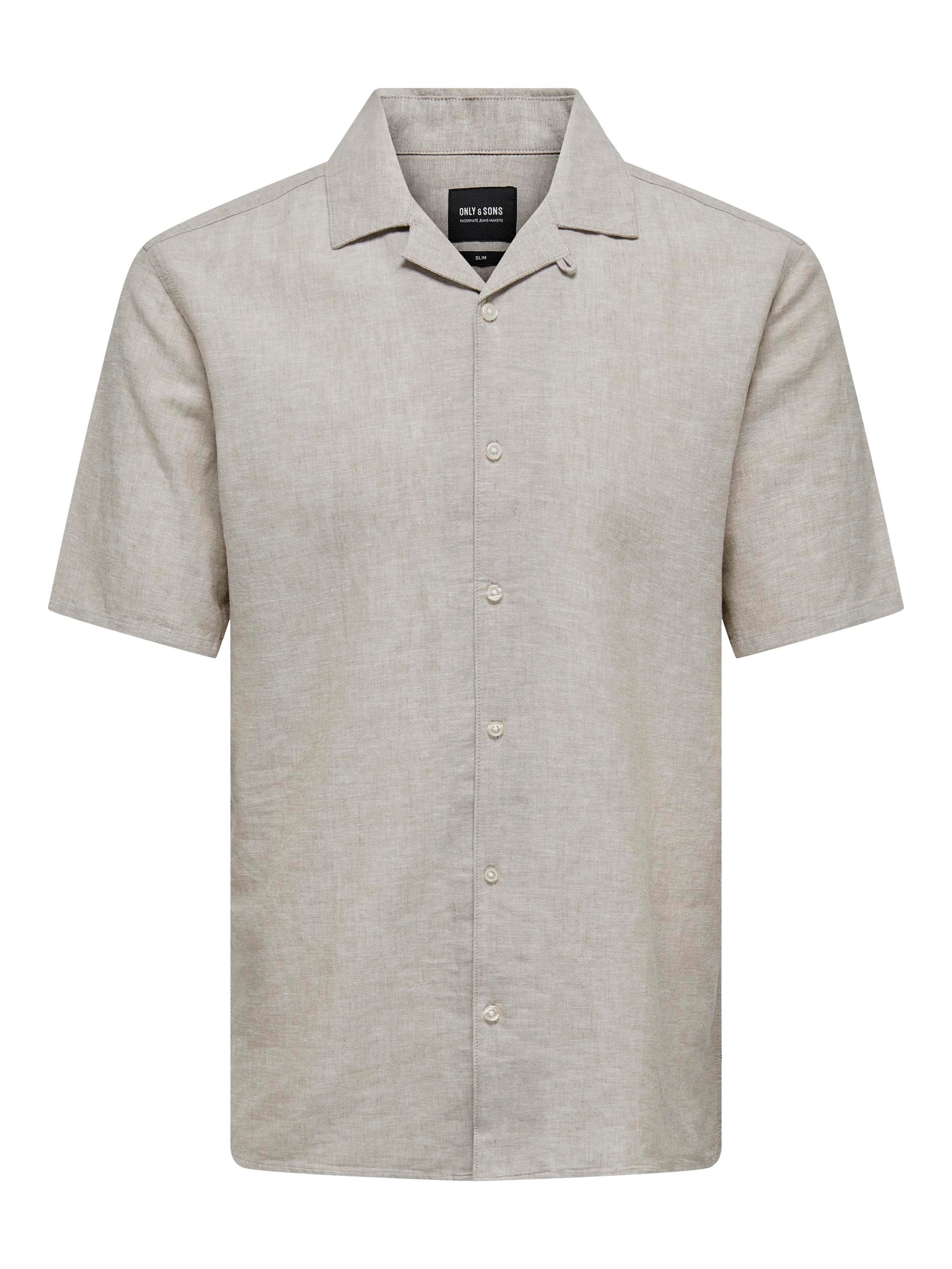 ONLY & SONS Kurzarmhemd »ONSCAIDEN SS SOLID RESORT LINEN NOOS«