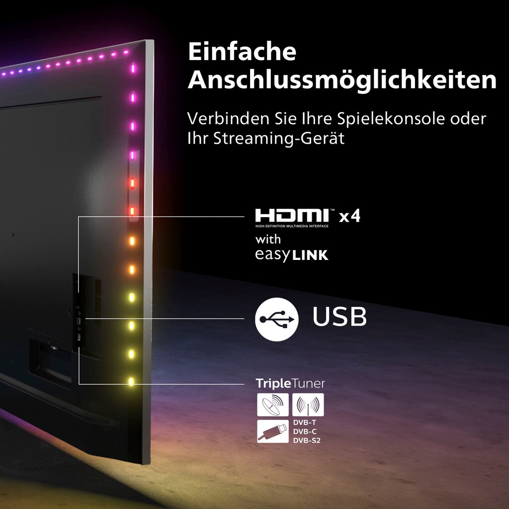 Philips LED-Fernseher »43PUS8807/12«, 108 cm/43 Zoll, 4K Ultra HD, Smart-TV-Android TV