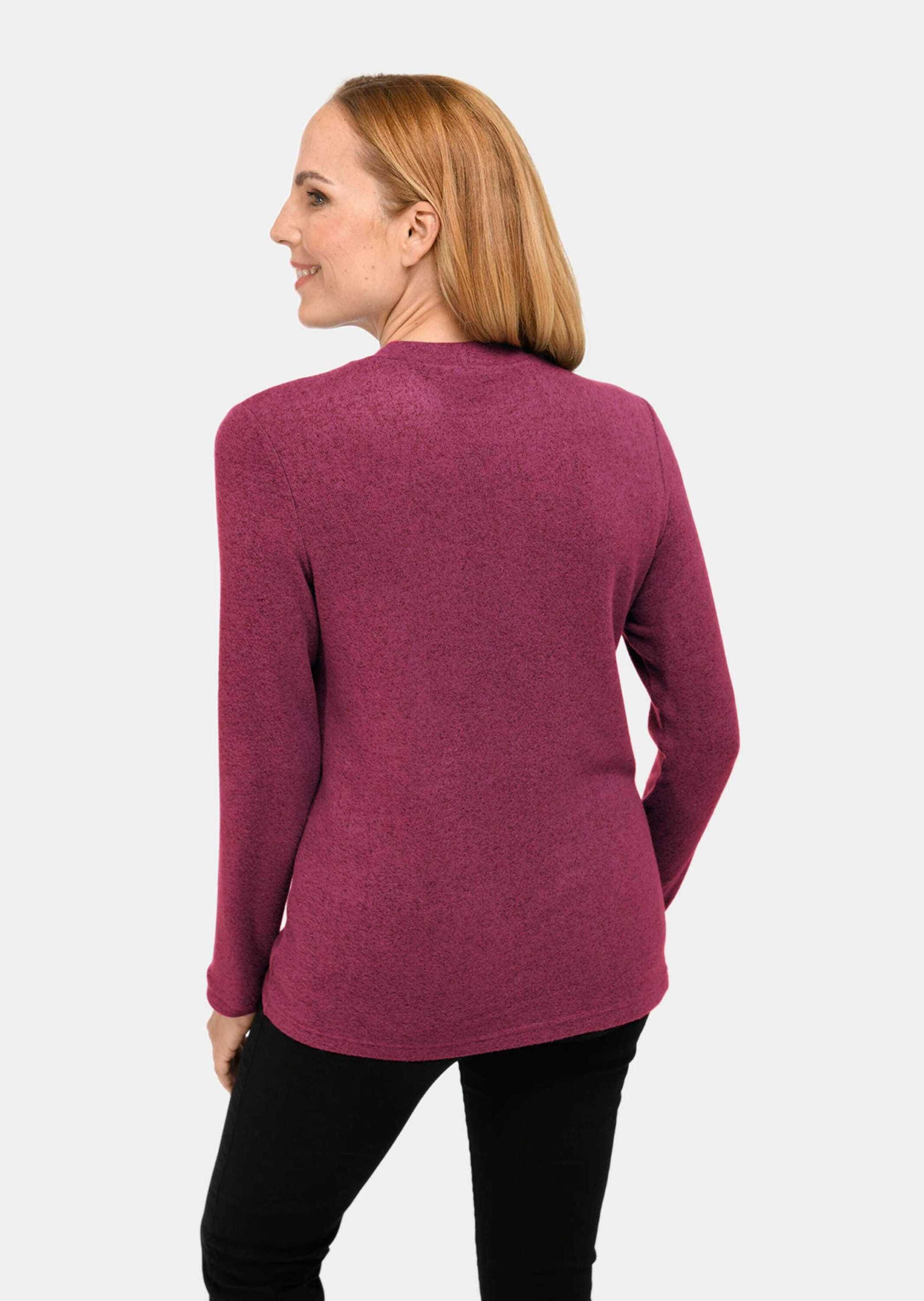 GOLDNER Longpullover »Strickshirt Angenehm weiches Shirt mit Glitzersteinen«