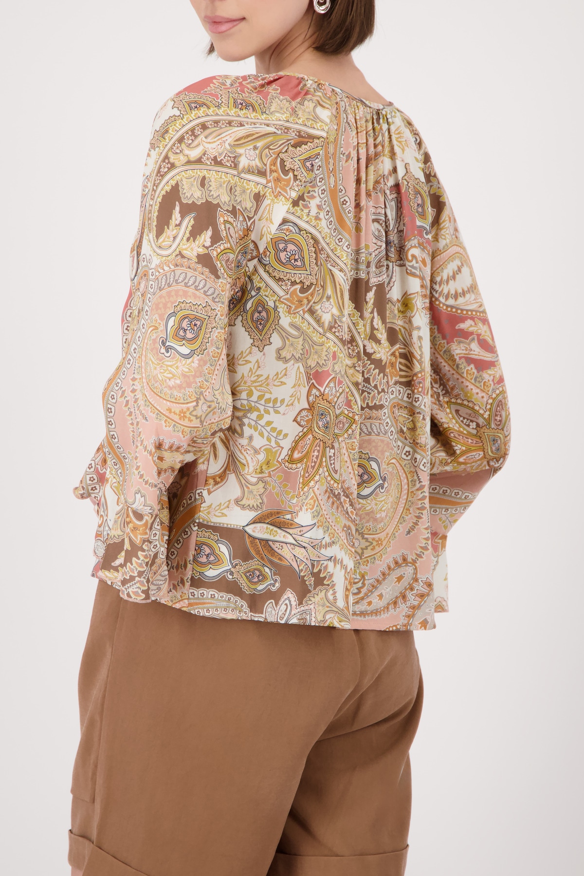 Monari Schlupfbluse »Bluse Paisleydruck allover« Regular fit mit Paisleymuster