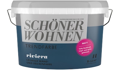 SCHÖNER WOHNEN-Kollektion Wand- und Deckenfarbe »Trendfarbe«, 1 Liter, Riviera,... kaufen