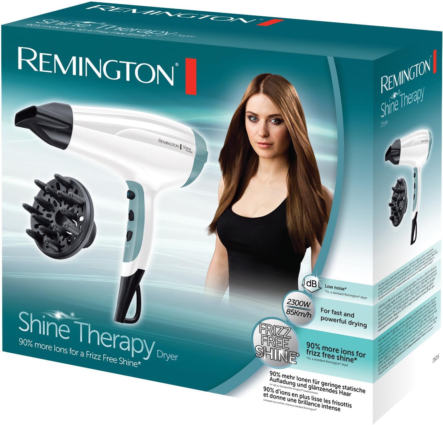 Remington Haartrockner »D 5216«, 2300 W, 2 Aufsätze, mit Ionenpflege leicht & leise+ Diffusor Arganöl & Vitamin E