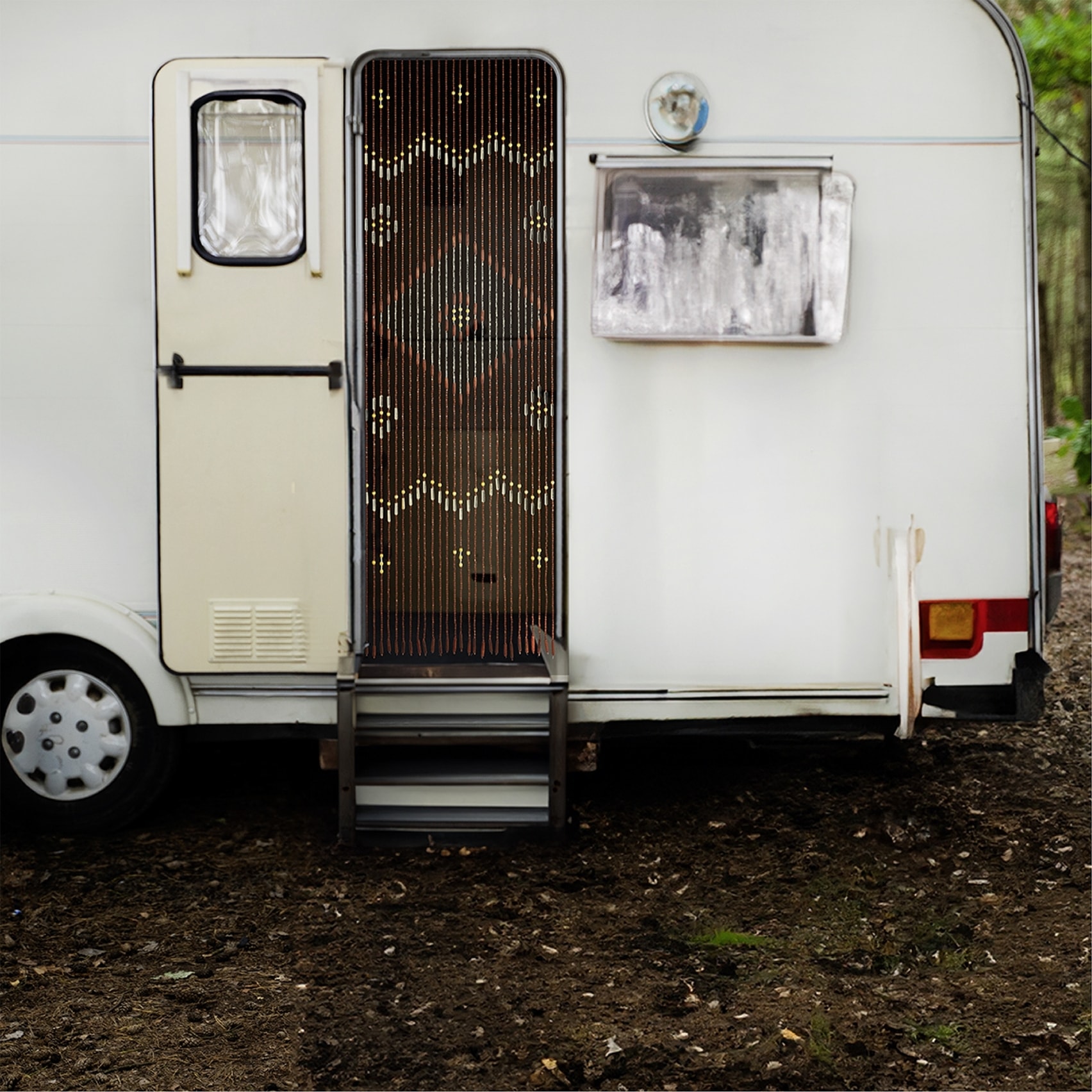 Maximex Insektenschutz-Vorhang »Türvorhang - Holzperlen« 1 Stk. tlg. Insekten- und Sichtschutz aus Bambus, für Balkon oder Terrasse