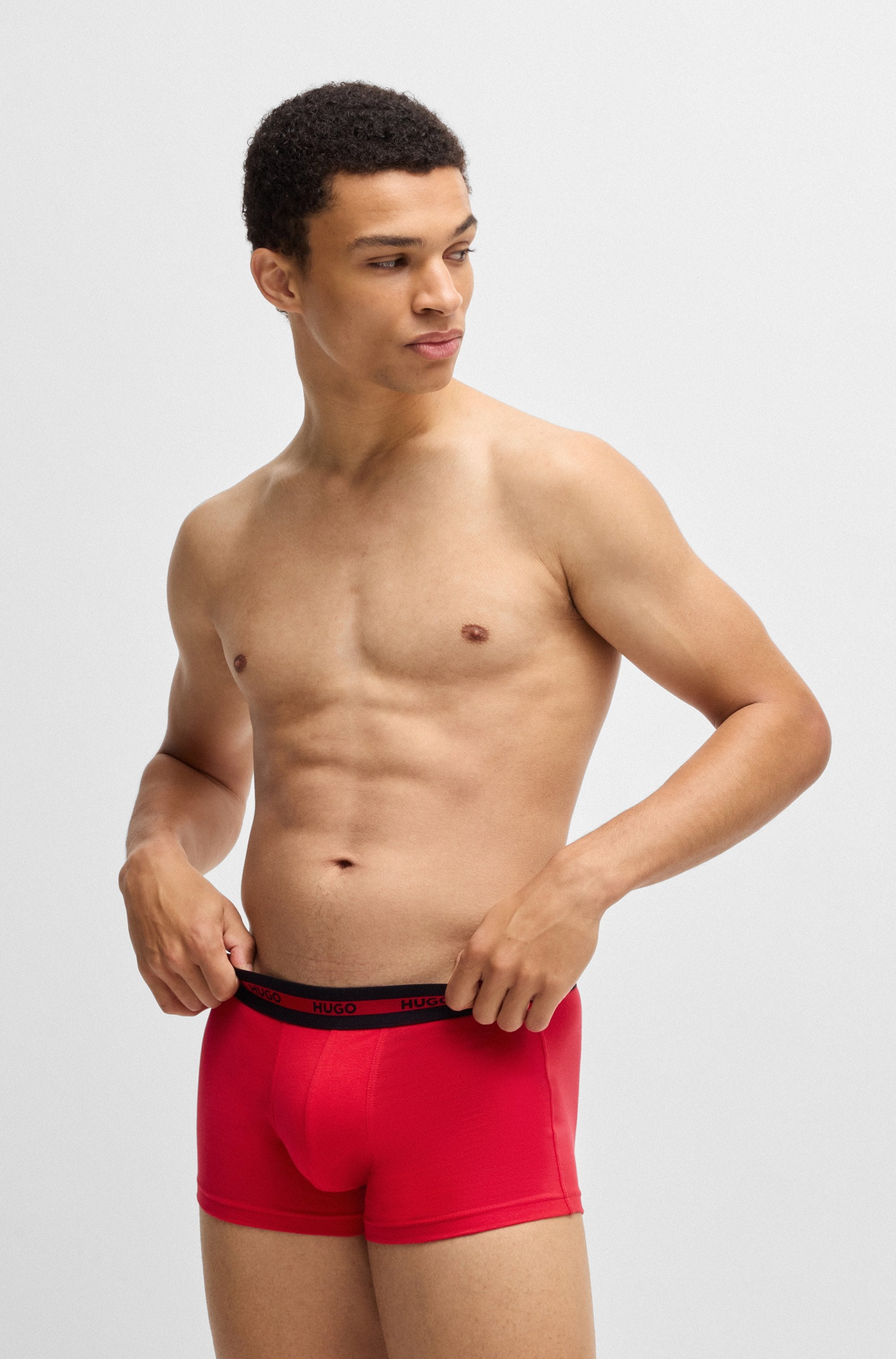 HUGO Underwear Trunk »TRIPLET«, (Packung, 3 St., Im Dreierpack), mit Logoschriftzug