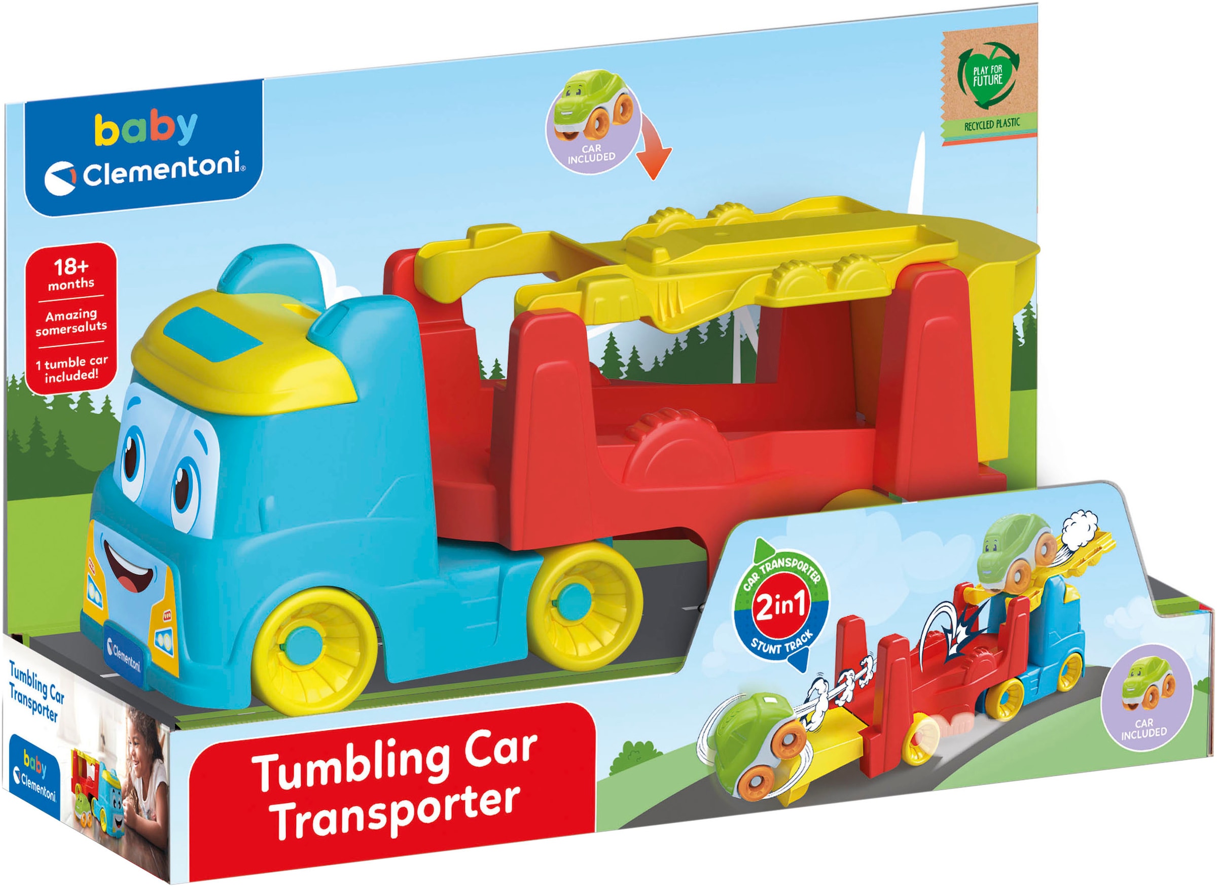 Clementoni® Lernspielzeug »Baby Clementoni, Lustiger Autotransporter«, Made in Europe