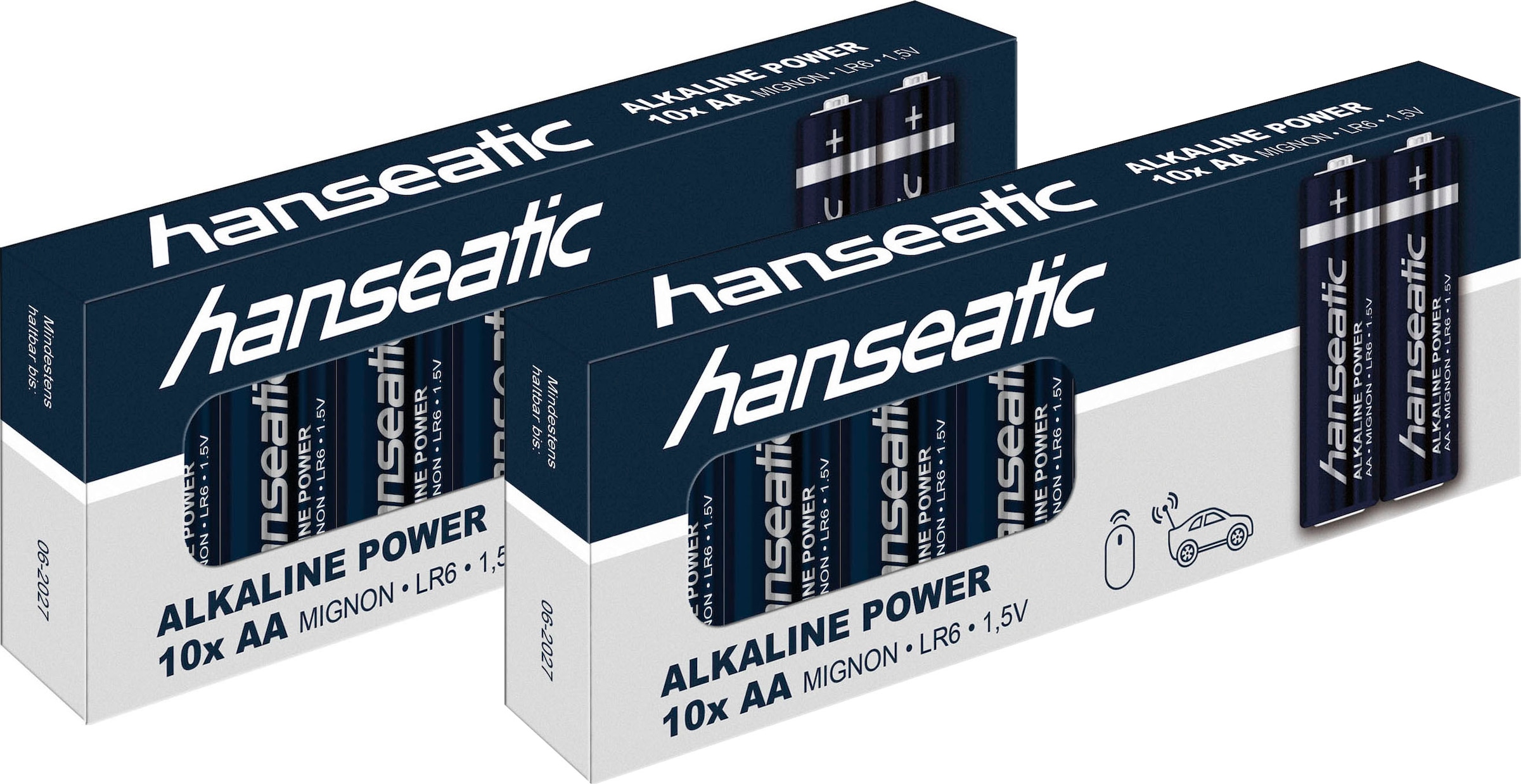 Batterie »20er Pack Alkaline Power, AA Mignon«, LR06, (Packung, 20 St.)