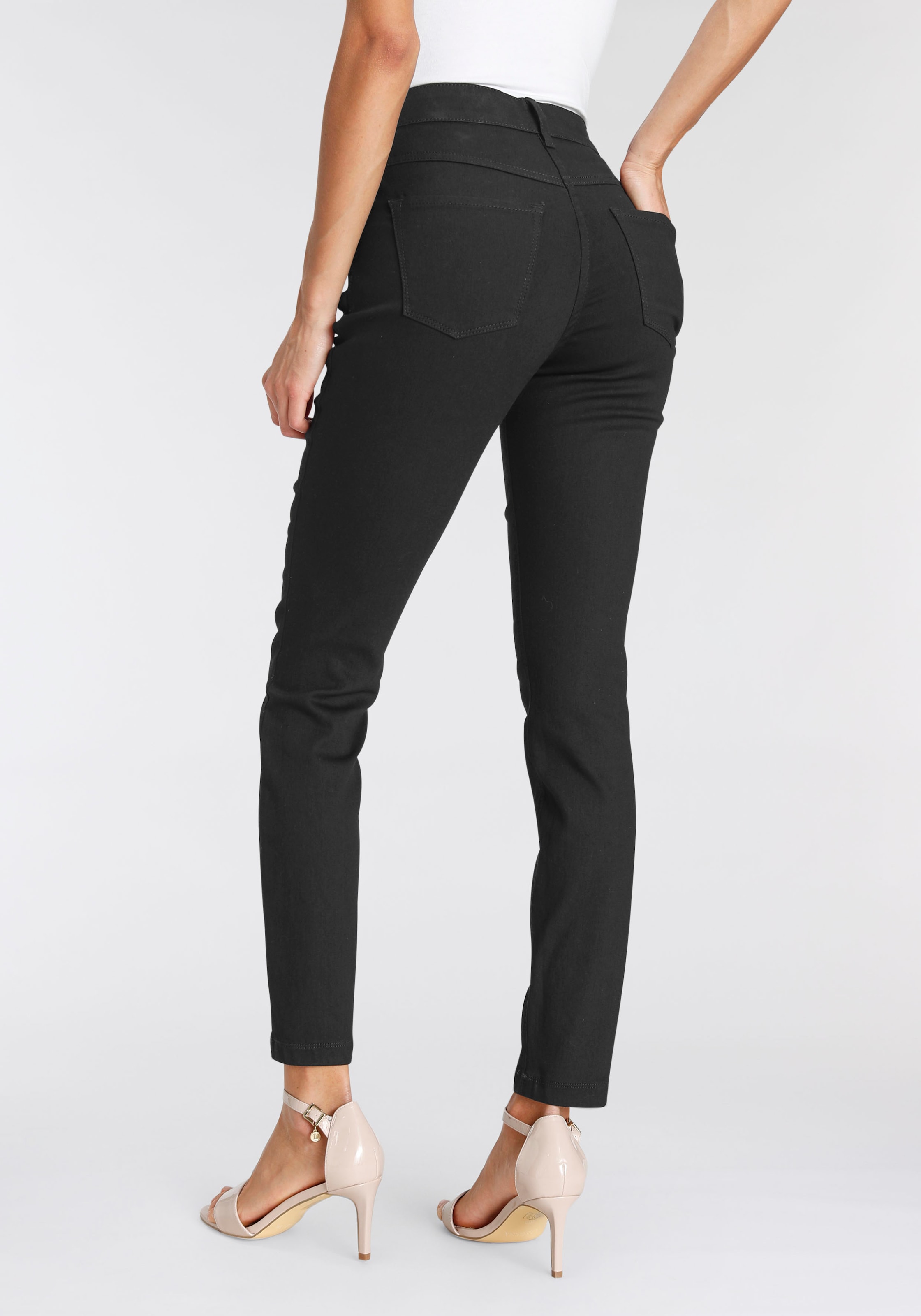 ♕ MAC »Hiperstretch-Skinny«, Power-Stretch Qualität bei ganzen Skinny-fit-Jeans Tag den sitzt bequem