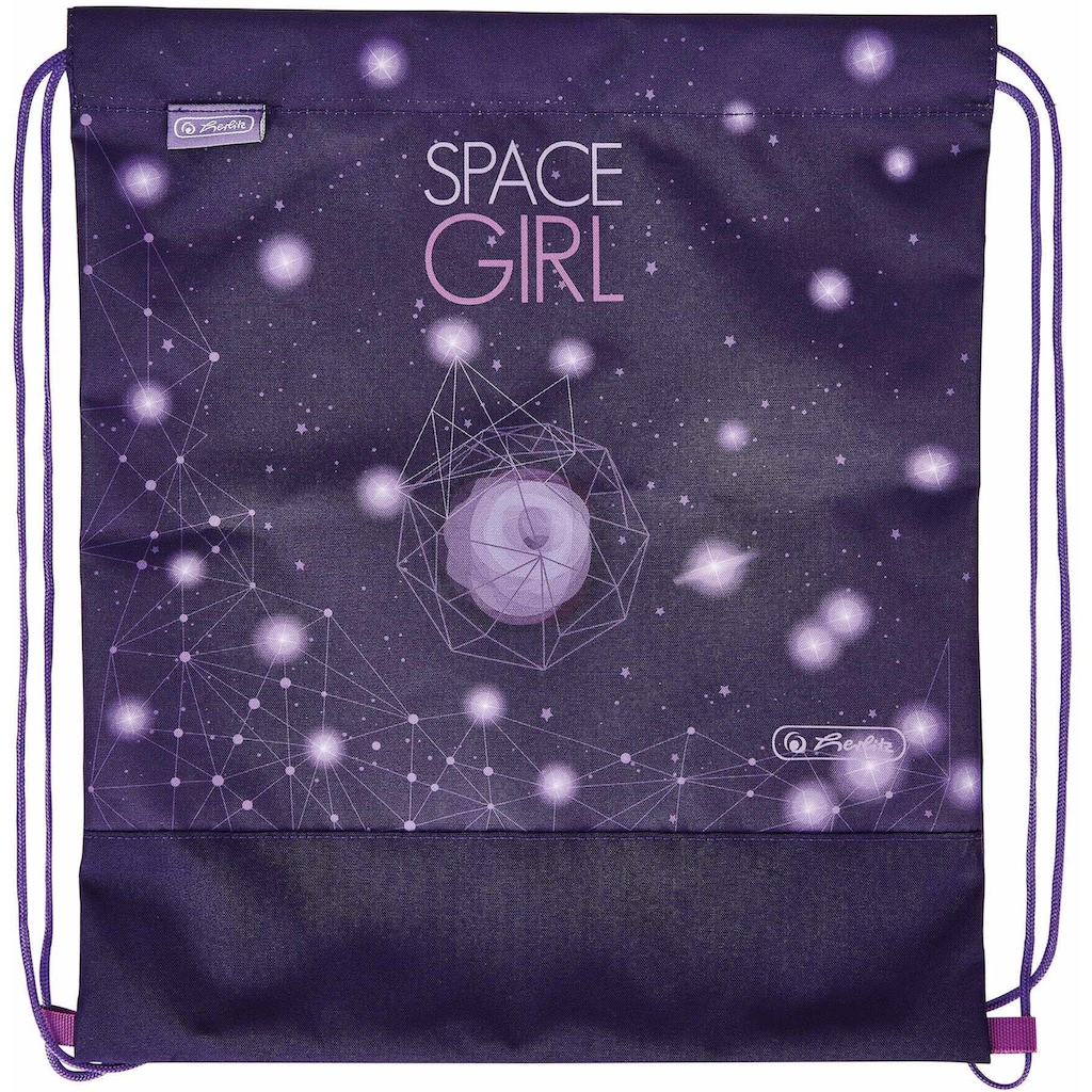 Herlitz Schulrucksack »SoftLight Plus, Space Girl«, Reflektoren-Floureszierende Flächen