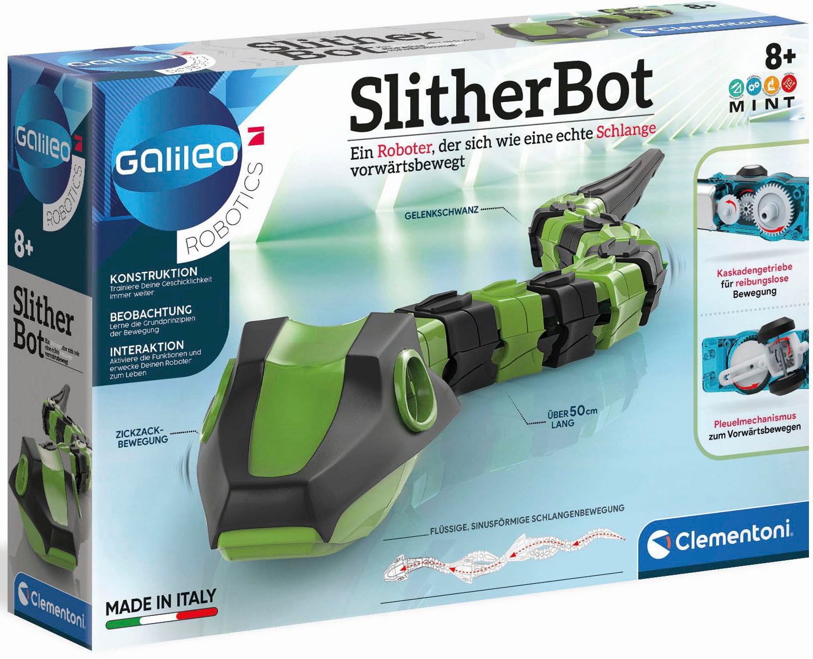Clementoni® Modellbausatz »Galileo, SlitherBot«, Made in Europe
