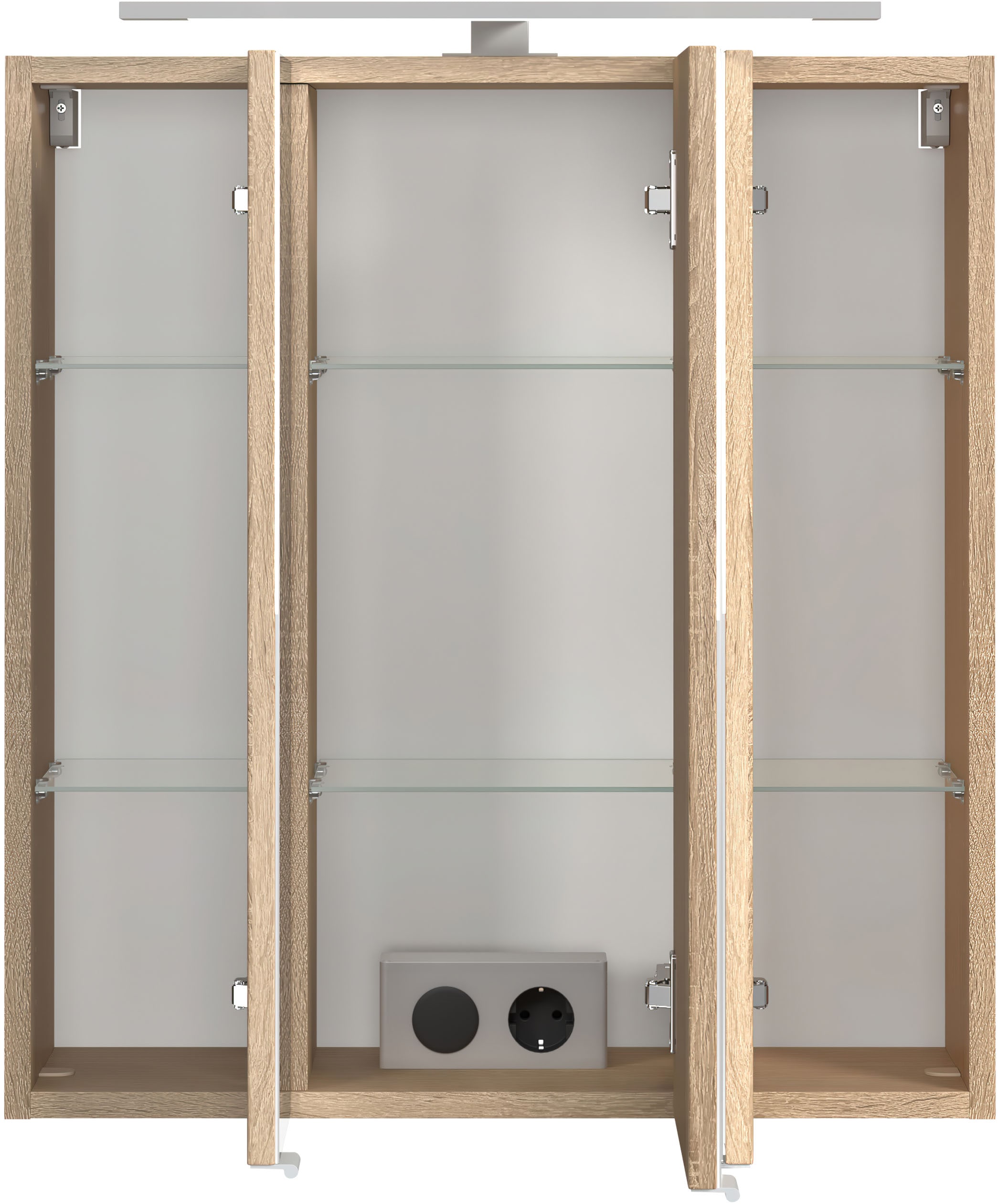welltime Badmöbel-Set »Eixo«, Set 90 cm breit, Badmöbel mit LED-Beleuchtung