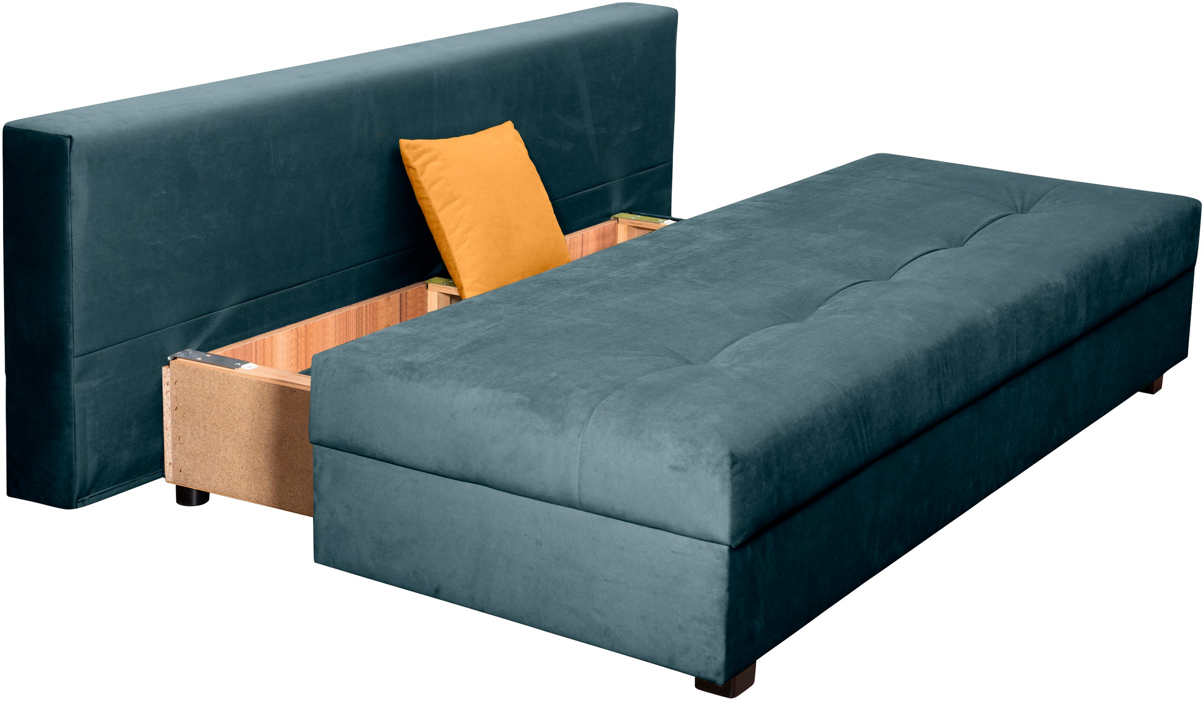 COLLECTION AB Schlafsofa »DARIA inklusive Schlafunktion und Bettkasten«, Schlafsofa,Bettfunktion,Bettkasten,inklusive Rückenkissen,Federkern