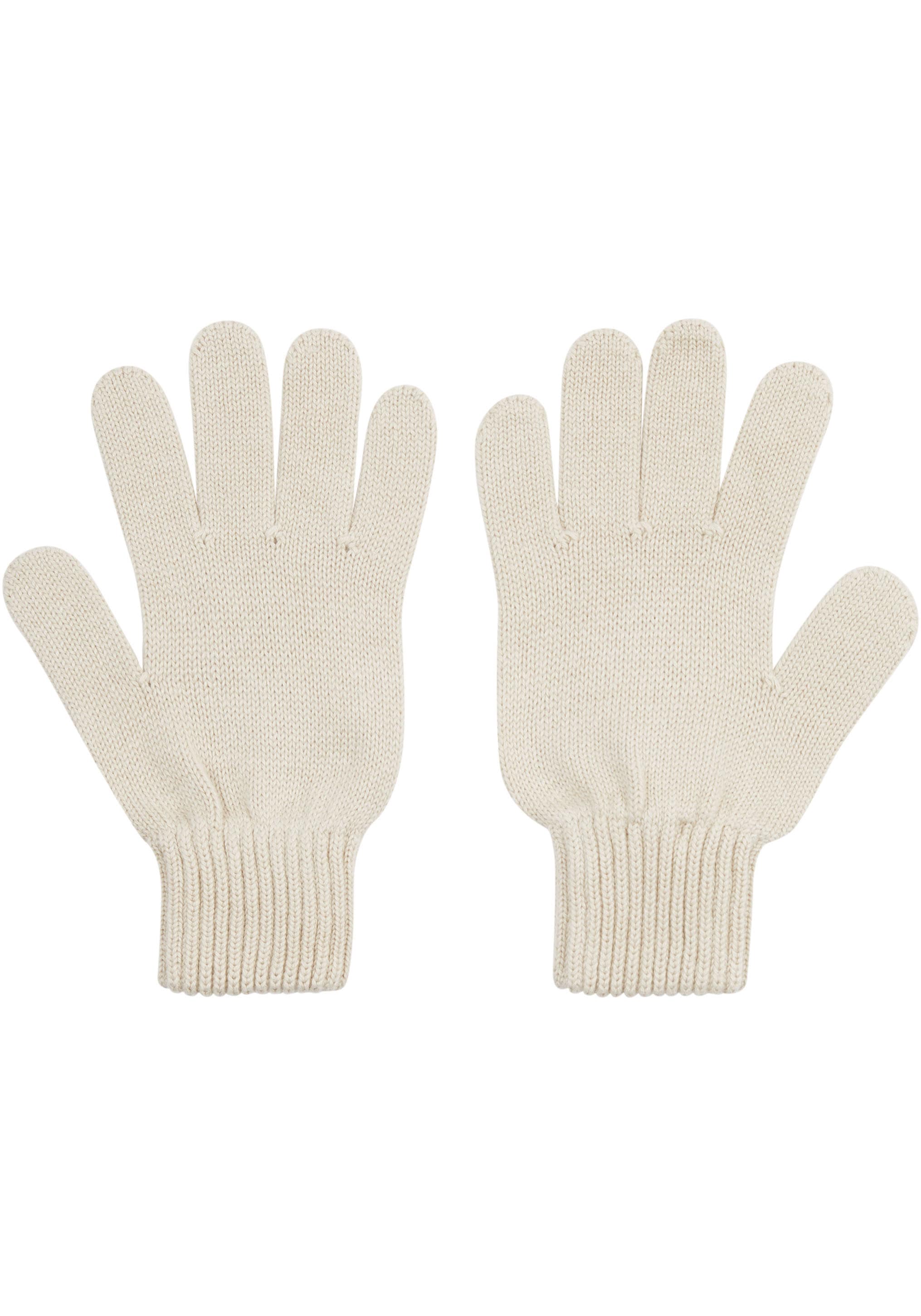 Calvin Klein Jeans Strickhandschuhe »SEASONAL POM POM GLOVES«, mit Logostickerei