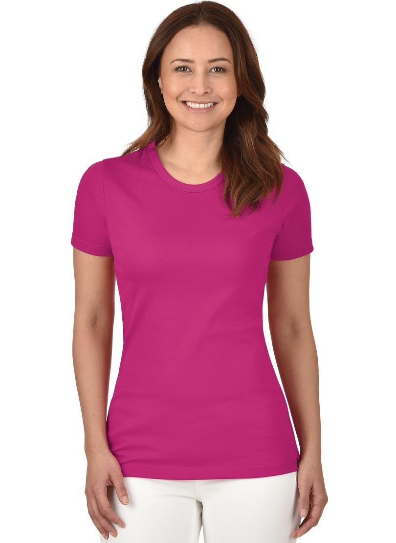 Trigema T-Shirt »TRIGEMA T-Shirt aus Baumwolle/Elastan«, (1 tlg.)