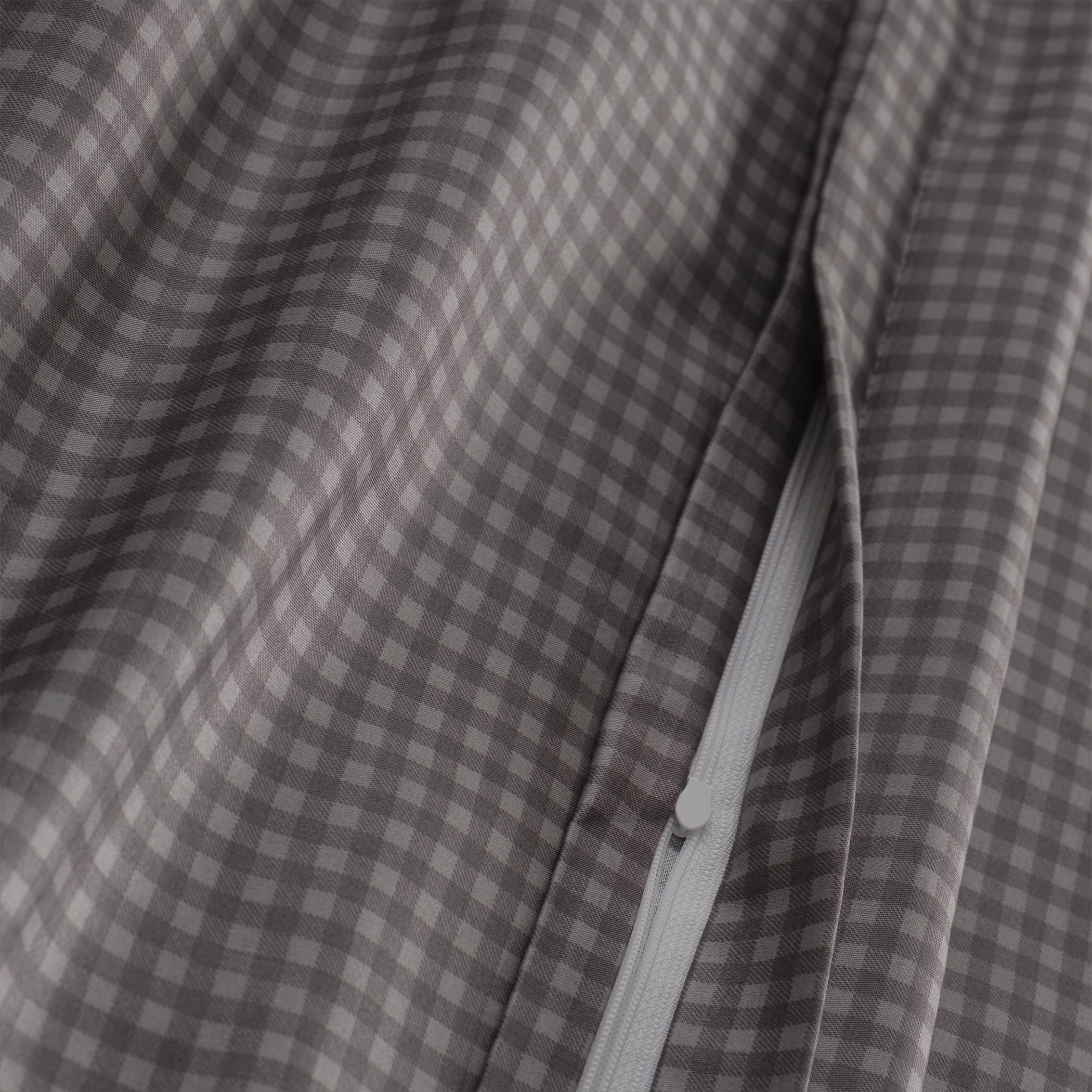 Florella Bettwäsche »»Karo Five grafit « Edel-Satin,  100% Baumwolle«