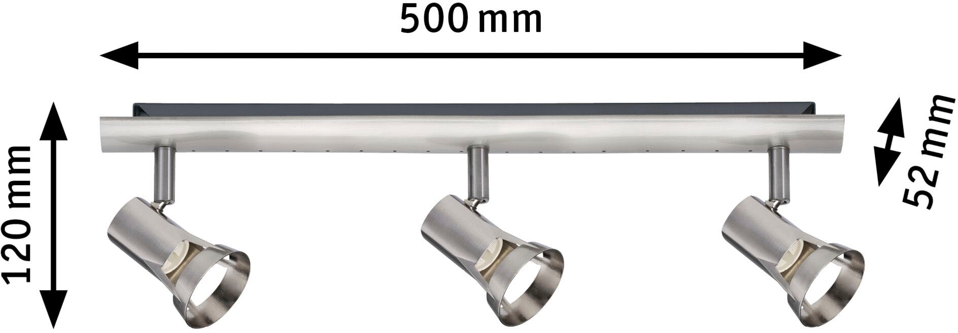 Paulmann LED Deckenleuchte »Teja«, 3 flammig, Leuchtmittel GU10 | ohne Leuchtmittel, GU10